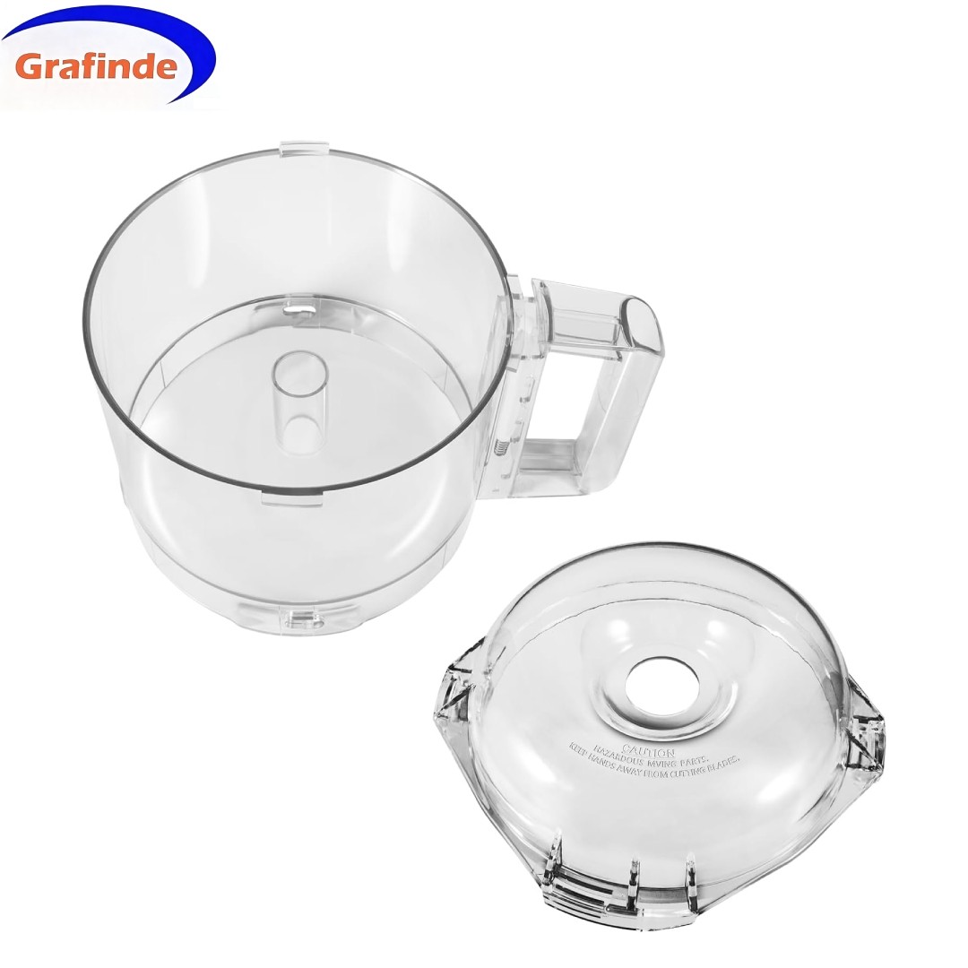 For 112203 106458S Food Processor 3Qt Clear Cutter Bowl & Lid Repl Fits R2B R2N