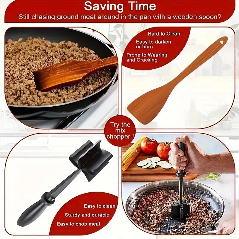 Handheld Meat Grinder & Chopper Manual Blender for Fast Kitchen Prep