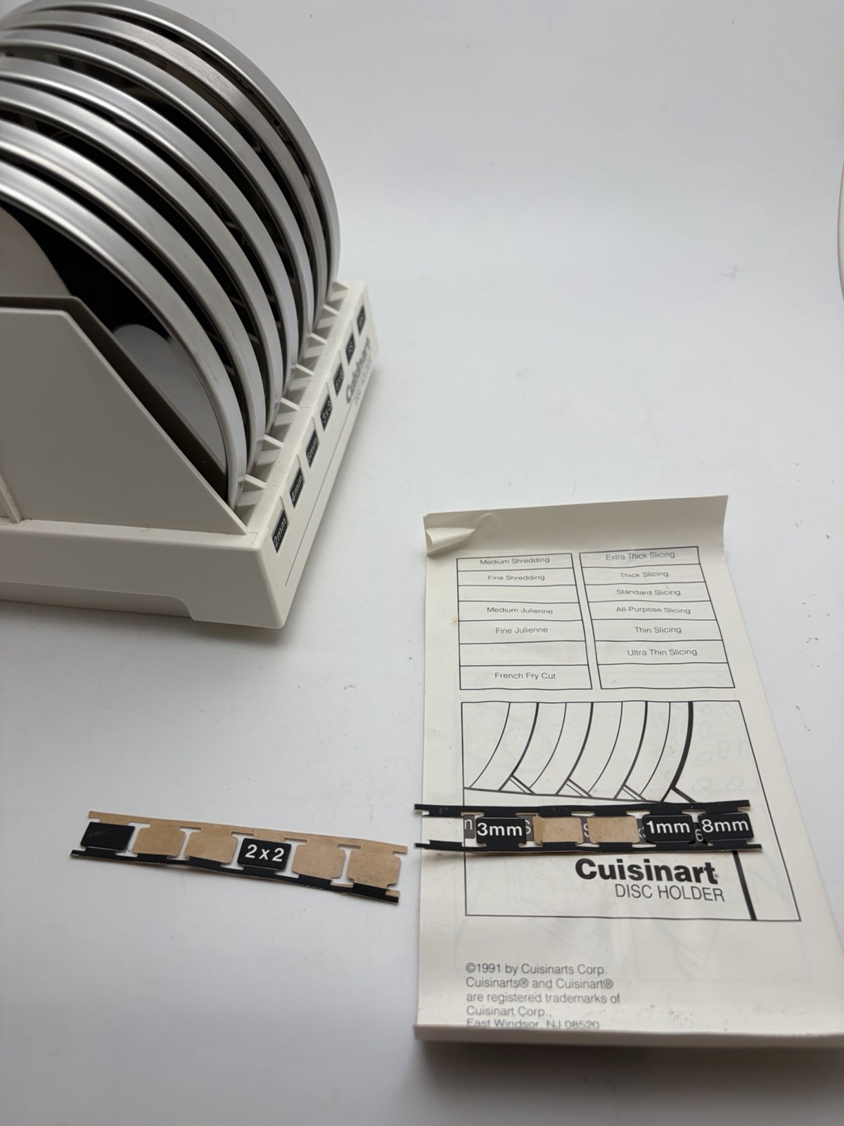 Cuisinart DLC 7 8 10 Food Processor Disc Blade Set of 7 Blades New Japan