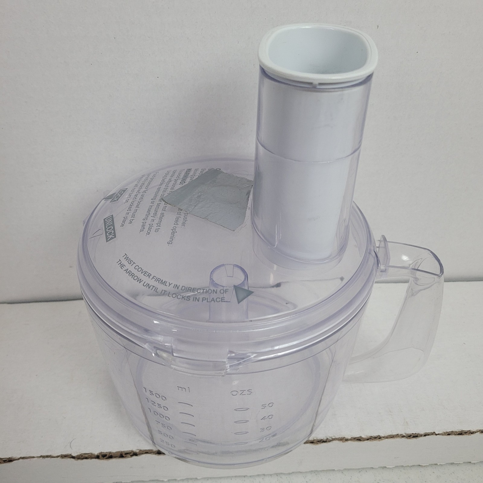 Euro-Pro Quad Blade X Food Processor Replacement Parts ONLY! Bowl Lid Pusher Set
