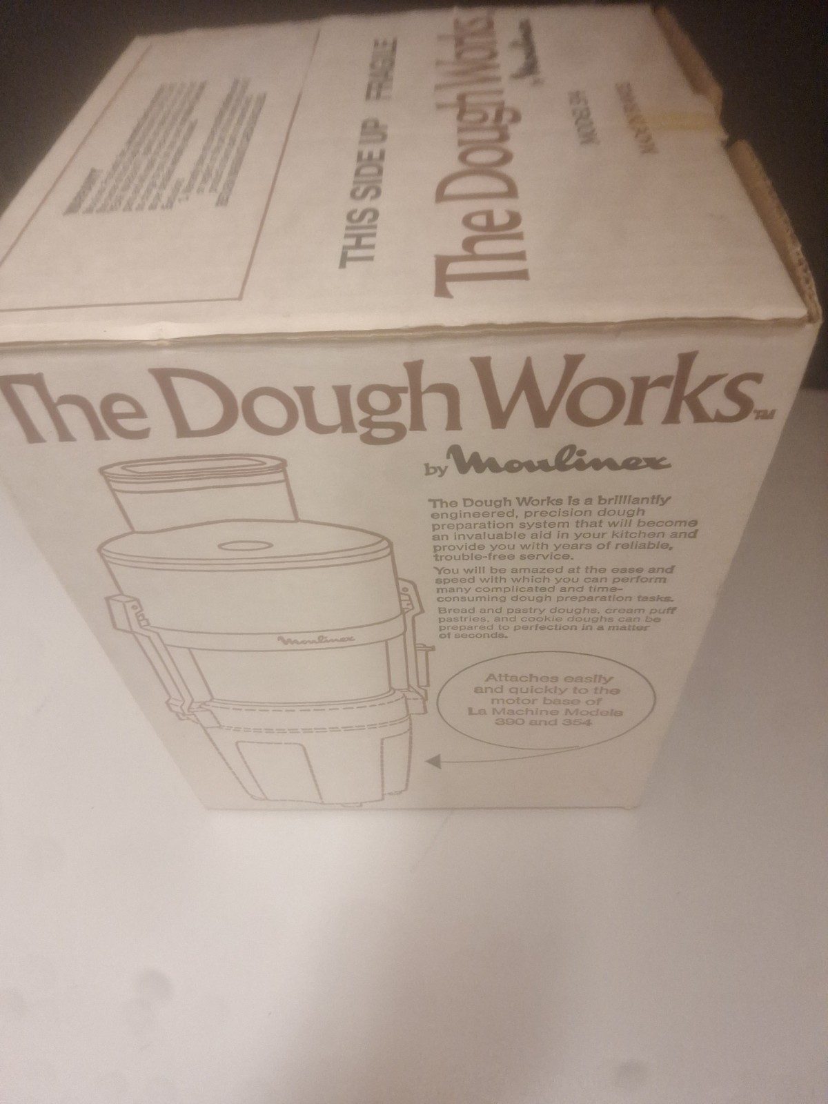 The Dough Works 514 Attachment by Moulinex for Process La Machine Models 390 354