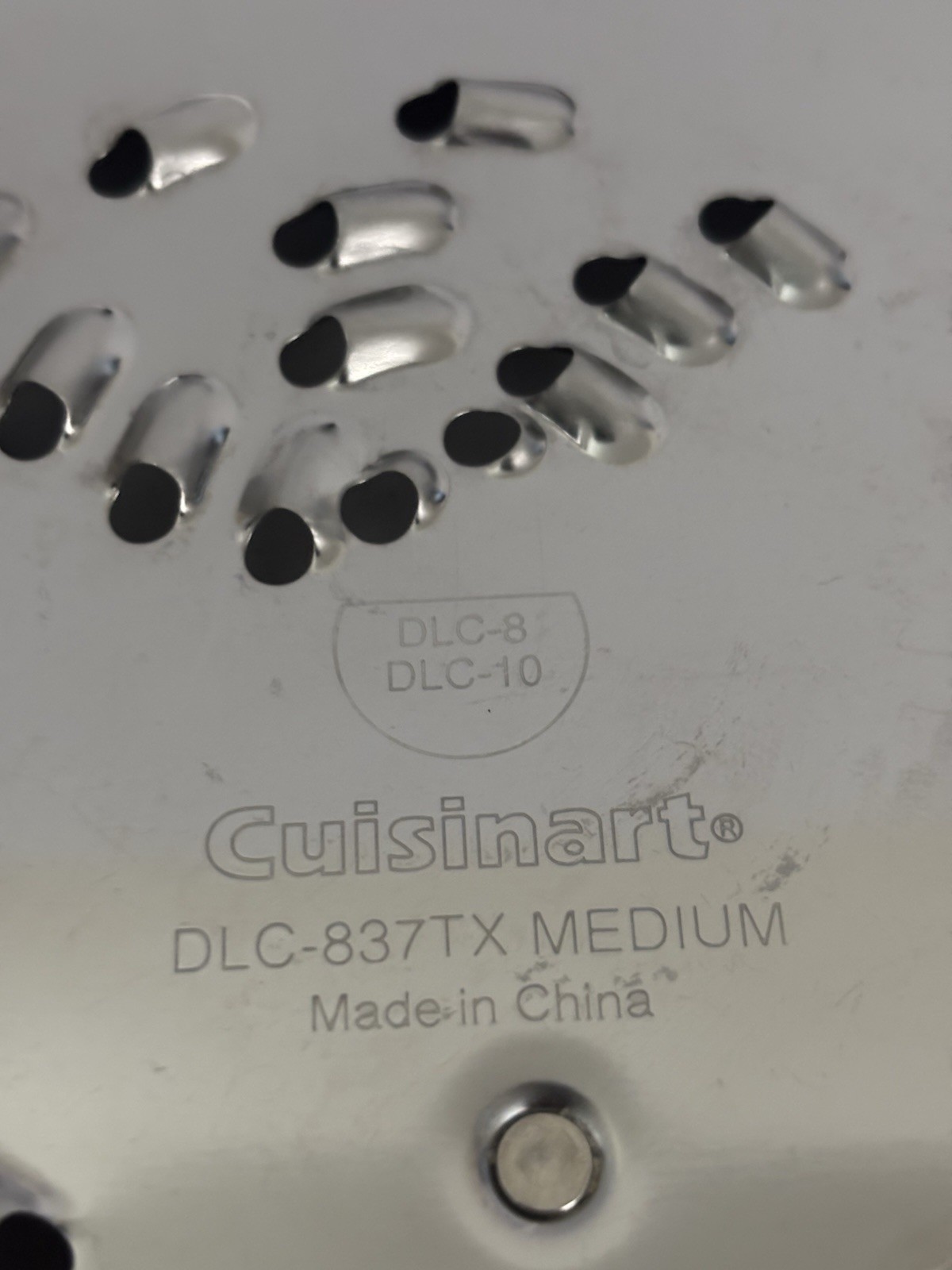 Cuisinart DLC-8 DLC-10 Slicer Shredder Disc DLC-837TX MED DLC 844TX 4mm + Stem