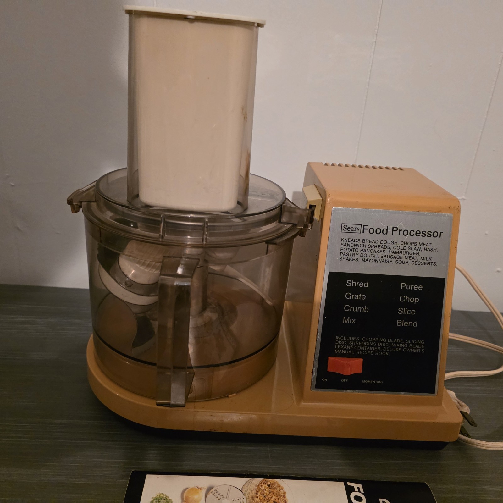 Sears Kenmore 7-Speed Counter Craft Food Processor Vintage