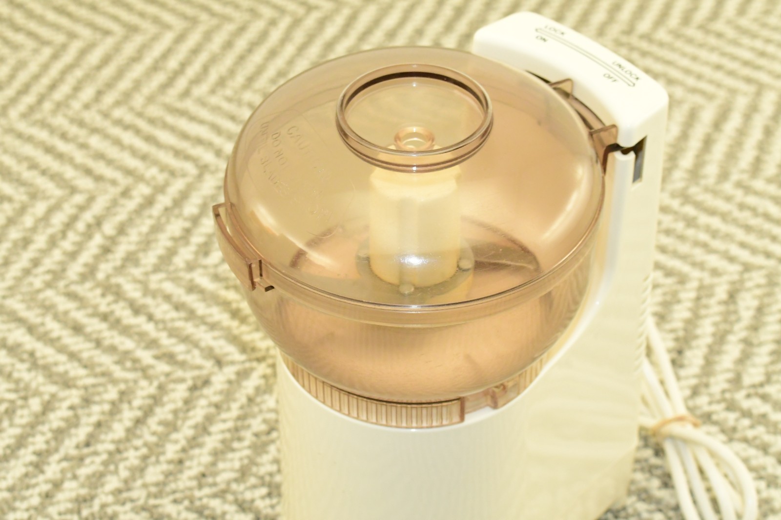 Vintage Sunbeam Oskar 14081 Food Processor Made In France Mini Chopper, Complete