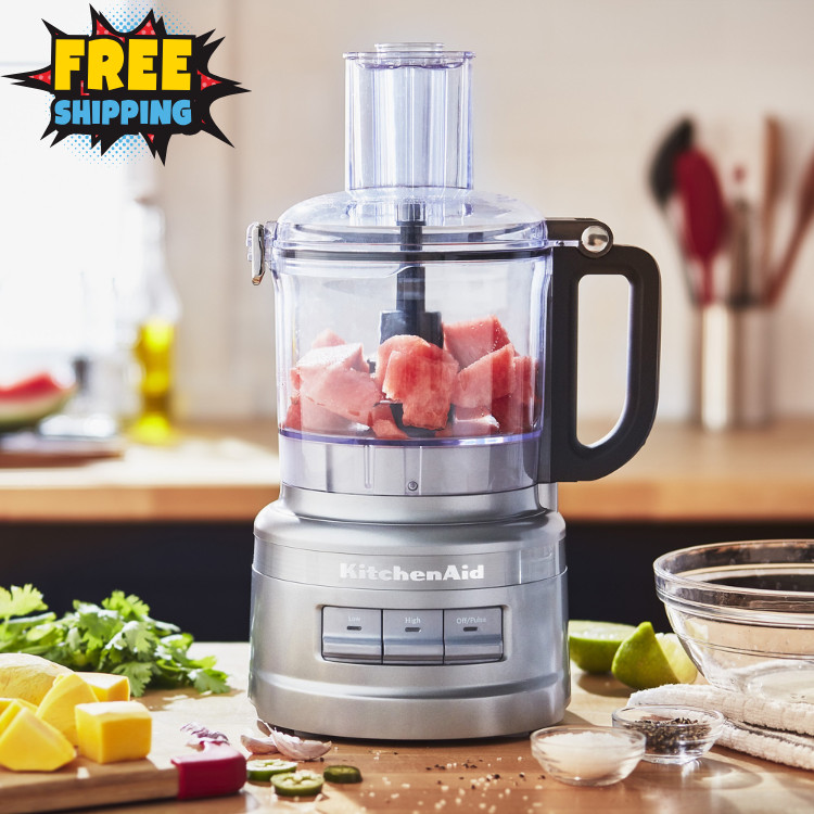 KitchenAid KFP0718CU 7 Cup Food Processor 3 Speed Chopper Slicer Shredder