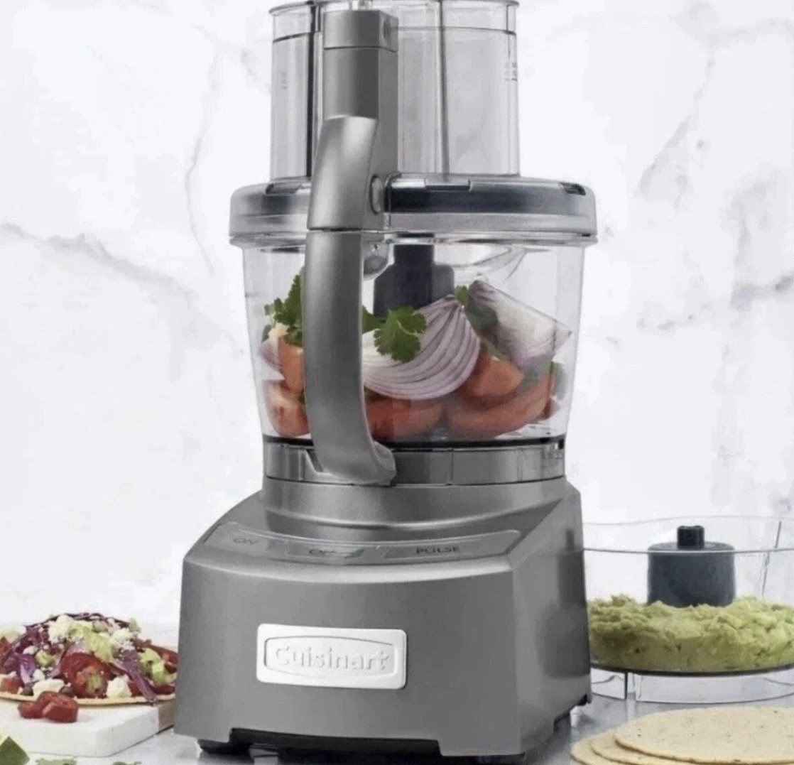Cuisinart CFP-8BK 8-Cup Food Processor Stainless/Black 120V 350W Never Used