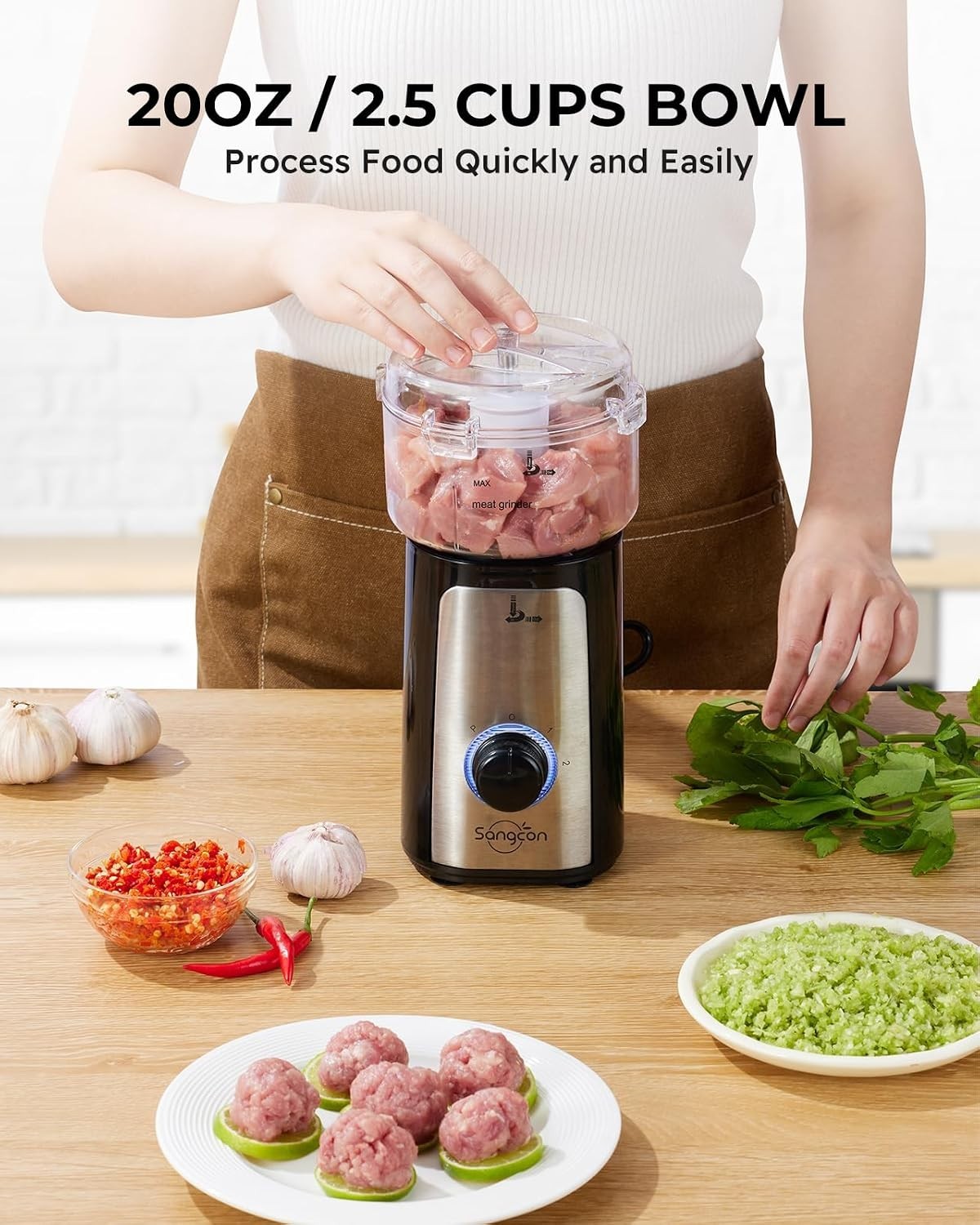 Blenders for Kitchen, 5-in-1 Food Processor Combo for Smoothies Set | BPA-Fre…