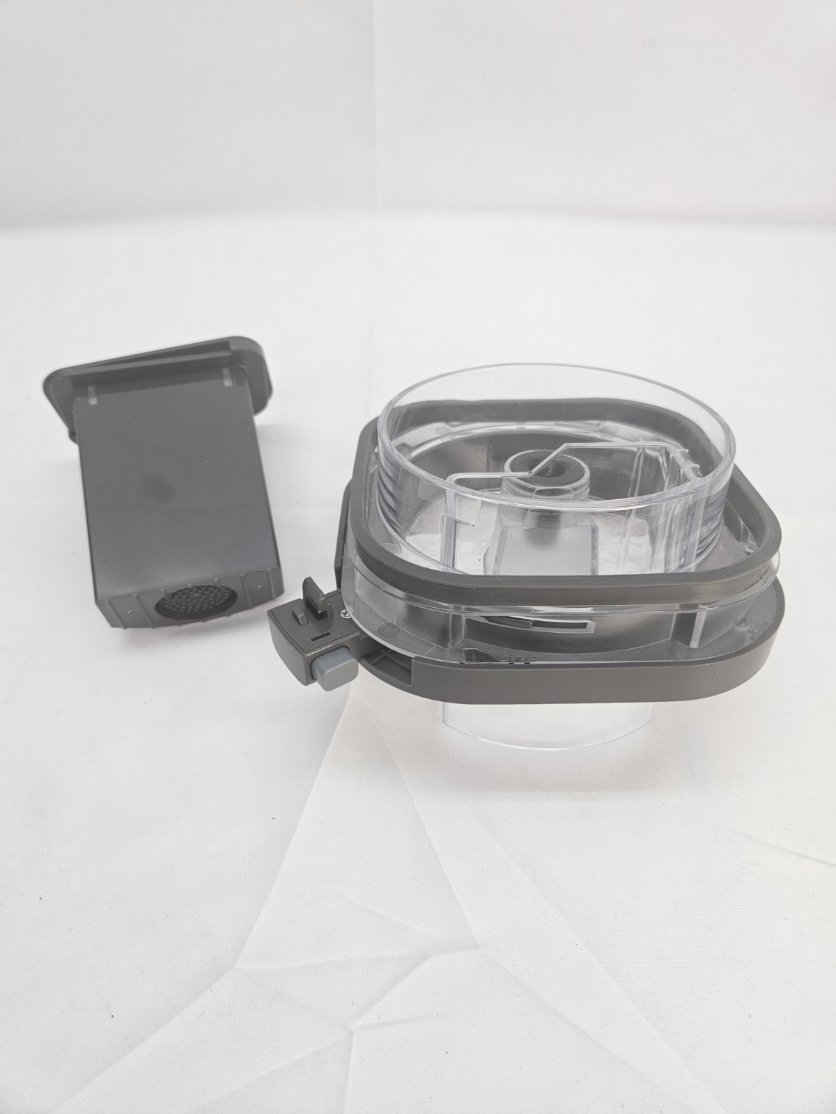 Ninja CO401B Feed Chute Lid w/ 2-Part Food Pusher Replacement OEM Gray