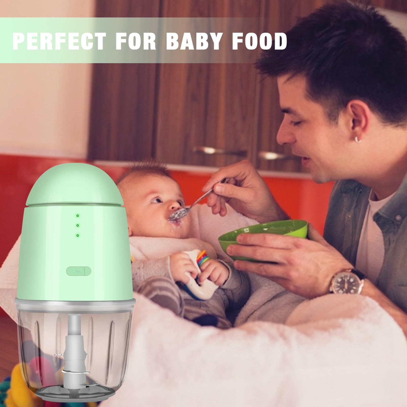 Food Processor – Cordless Mini Food Processor & Portable Small Food Chopper f…