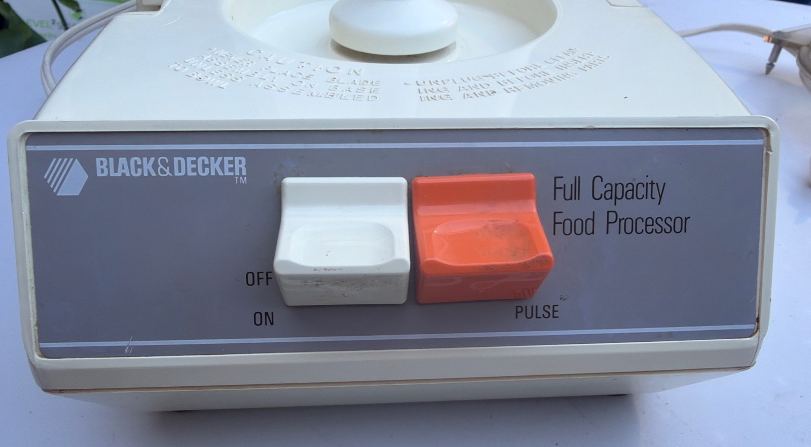 Vintage Working Black & Decker Food Processor D1FP1D Full Capacity 1986 USA