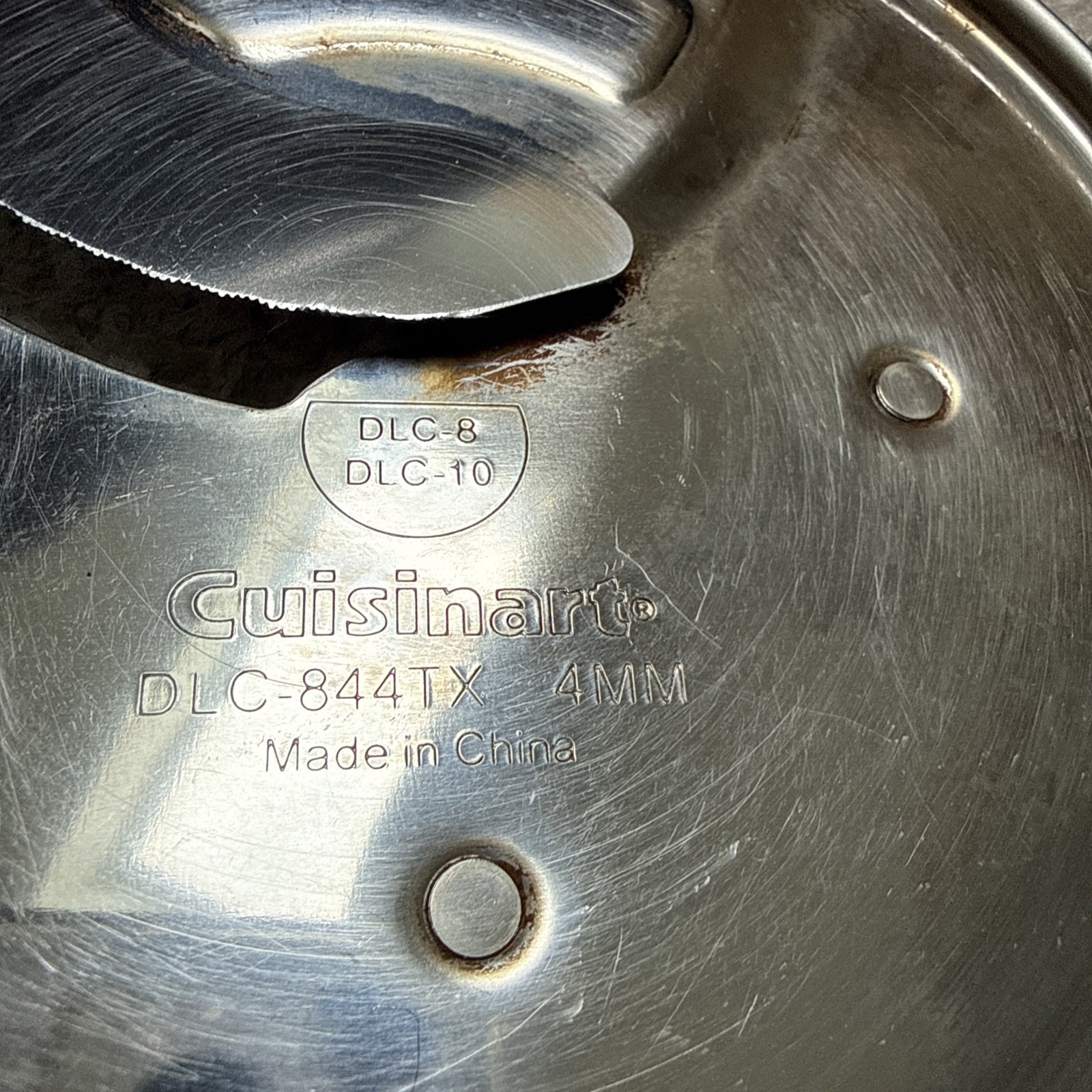 Cuisinart DLC-844TX 4mm Food Processor Slicing Disc Blade Replacement 4mm Used