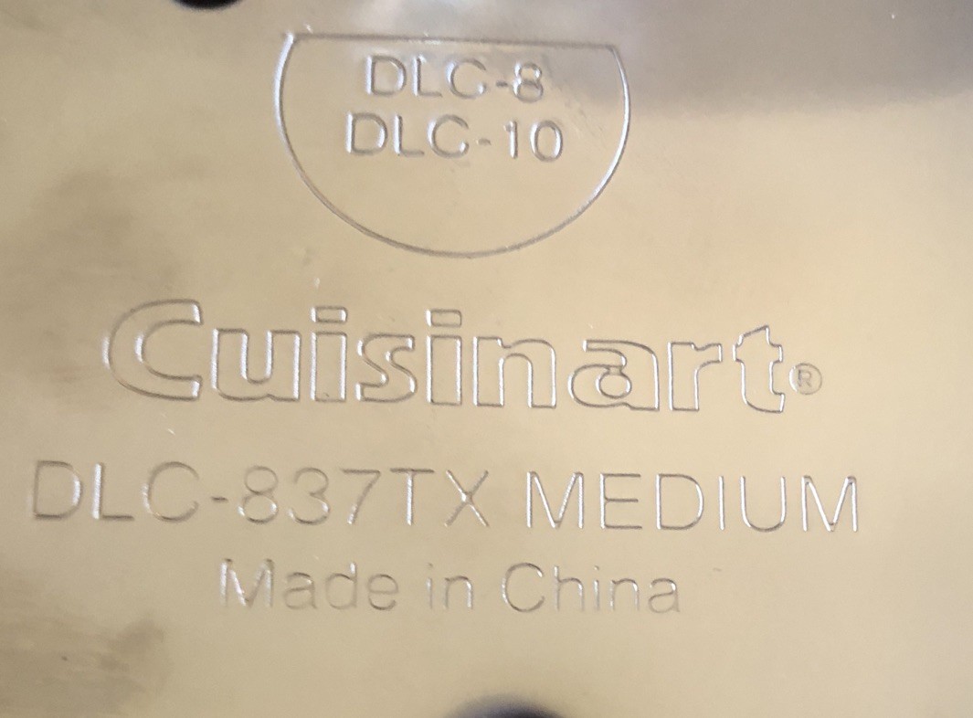Cuisinart DLC-8 DLC-10 Disc Set Of 3 In Holder DLC-844TX DLC-842TX DLC-837TX
