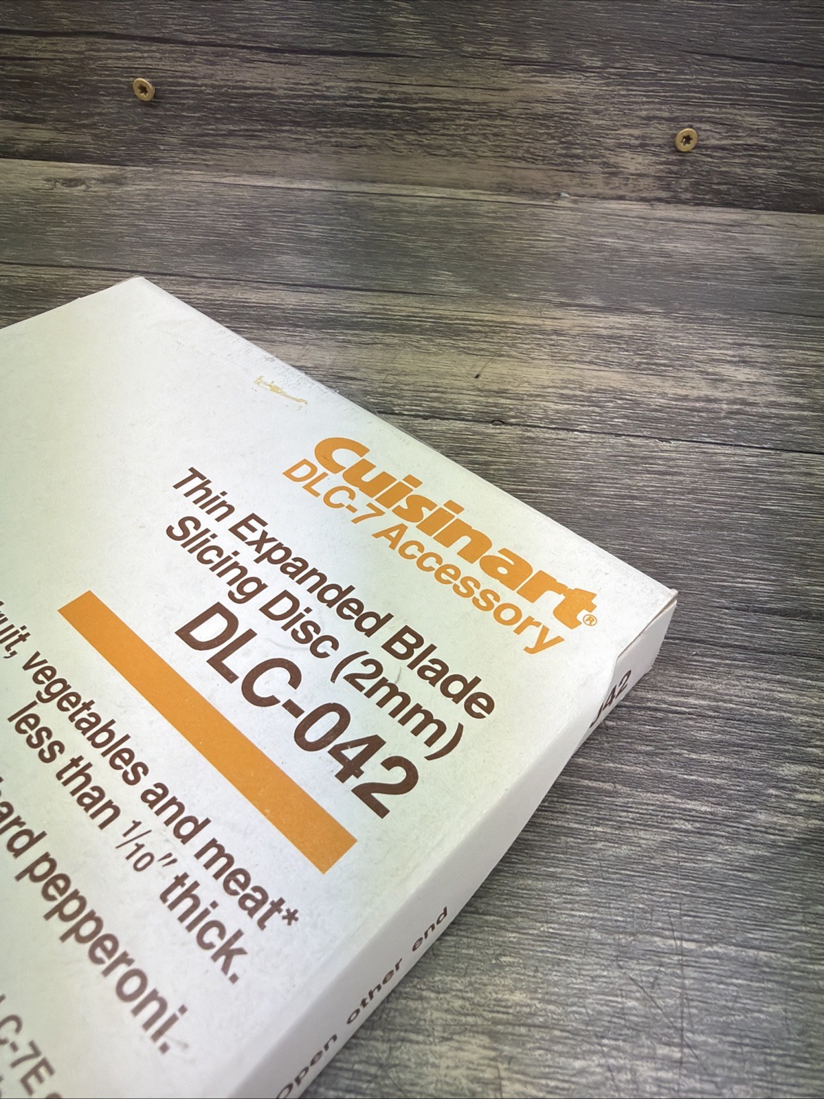 Cuisinart DLC-7 Series Thin Slicing 2mm Disc Blade DLC-042 NEW