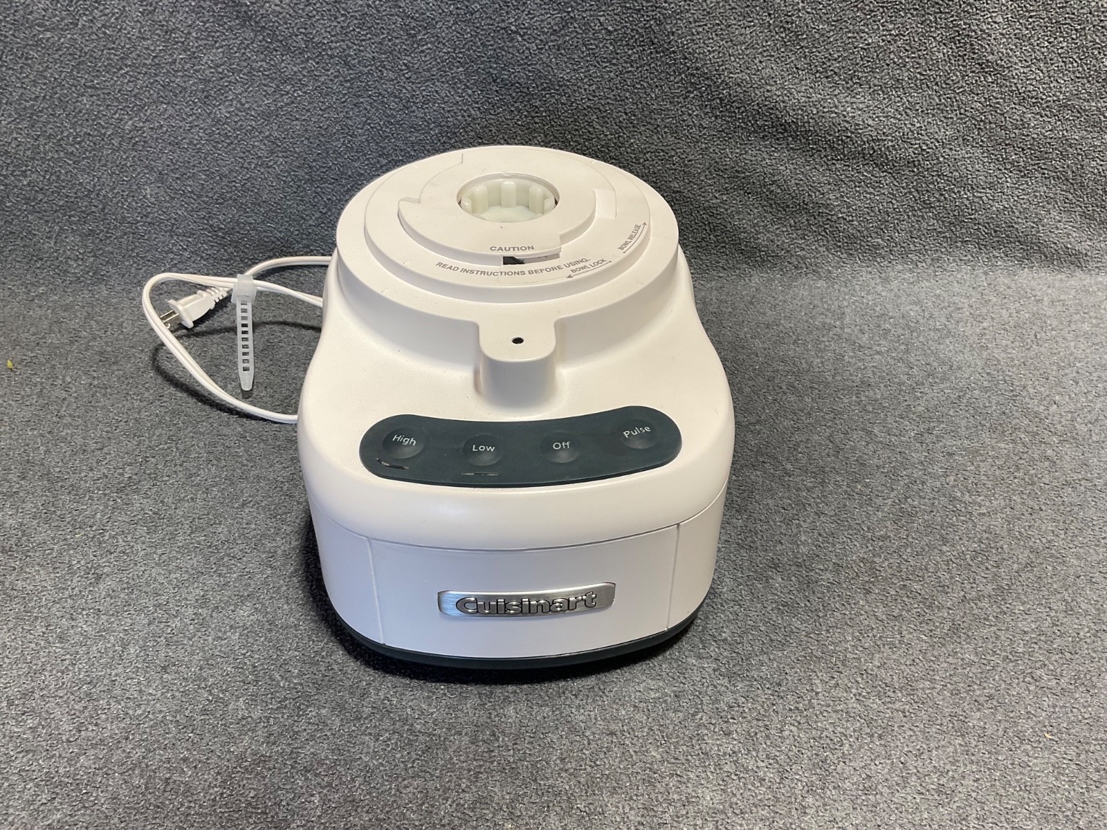 Cuisinart FP-1300 Food Processor Housing Base White Motor Body Tested