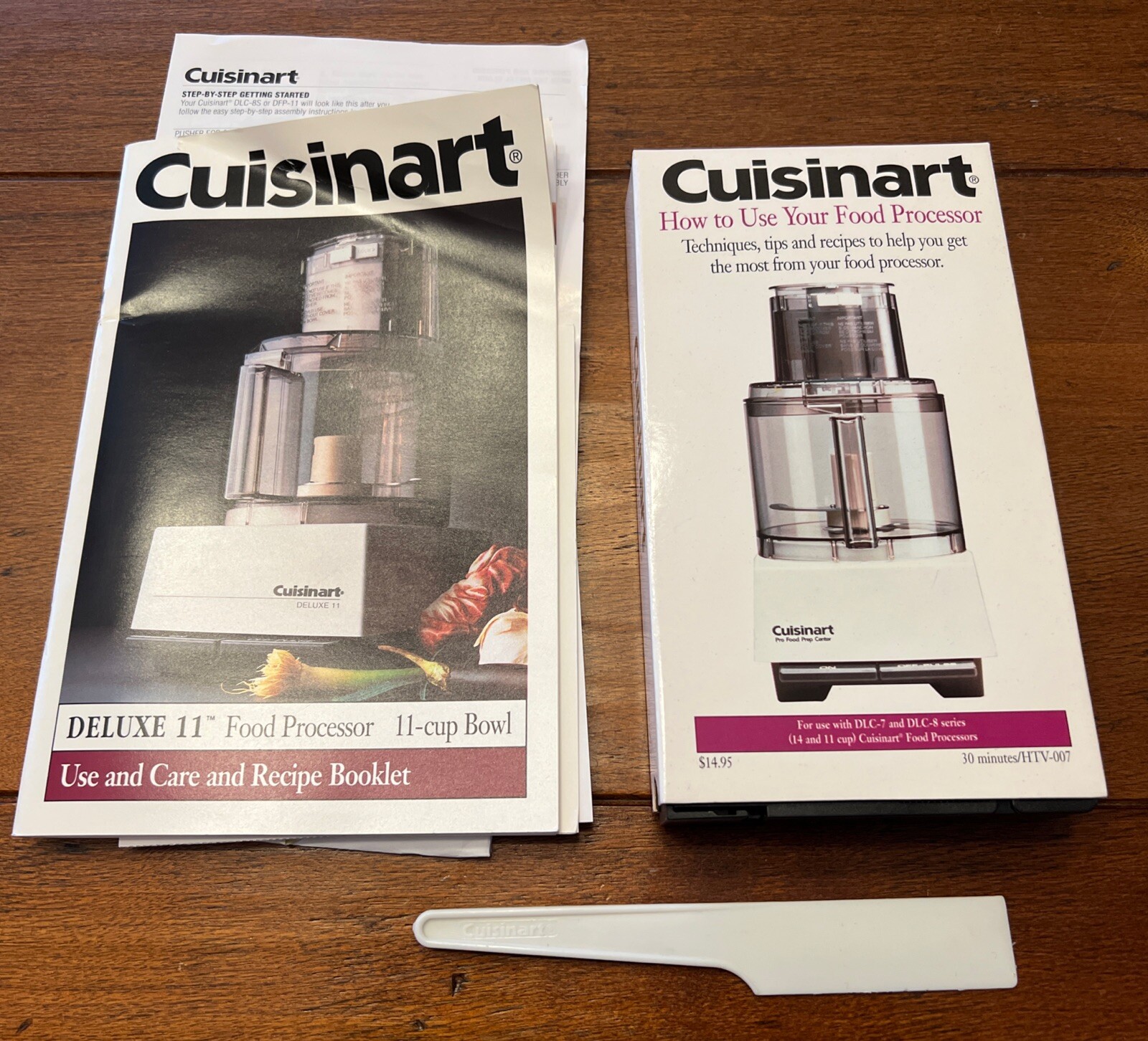 OEM Cuisinart Deluxe 11 Instructions. Spatula & VHS Starter Video