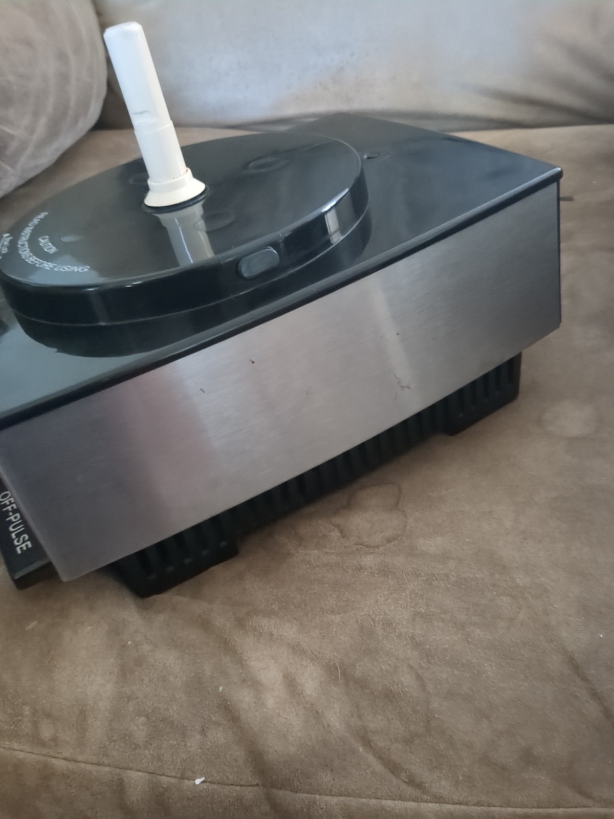 Cuisinart Custom 14 Motor Base Replacement Part Black Stainless DFP-14BCN Tested