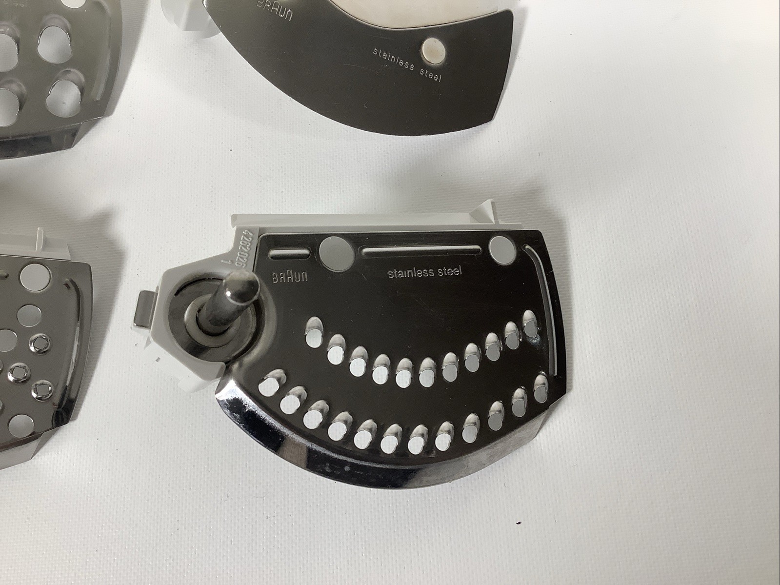 Braun Food Processor 4258 4259 4261 Lot of 4 Blade Inserts Replacement Parts