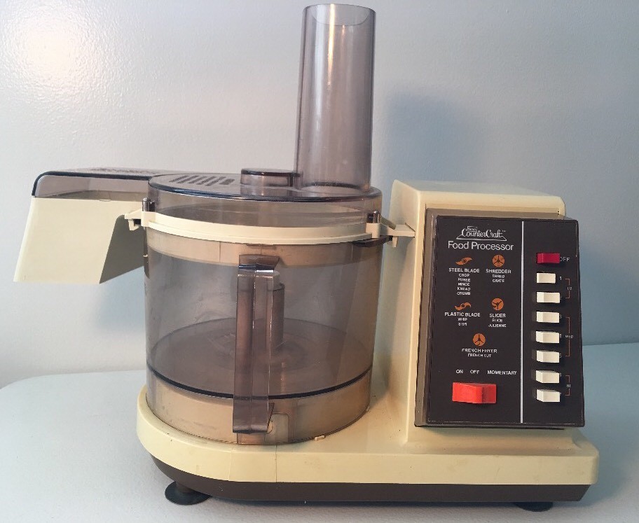 Vintage Working Food Processor Sears 7-Speed Counter Craft 400.82606 Blade Chute