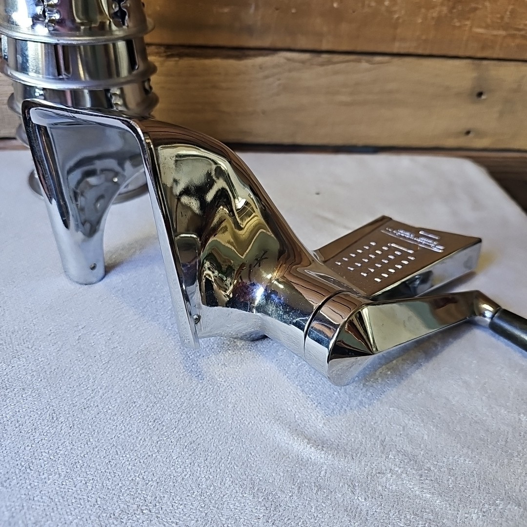Vintage Saladmaster Hand Crank Food Processor w/ 5 Cones NO Stand 5SS Model