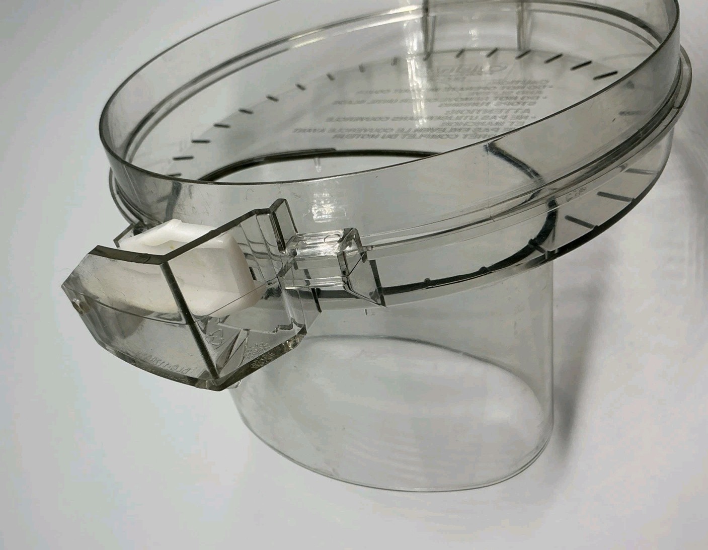 Cuisinart DLC-10 Food Processor Lid Chute Pusher Part DLC-117BGTX DLC-118BGTX