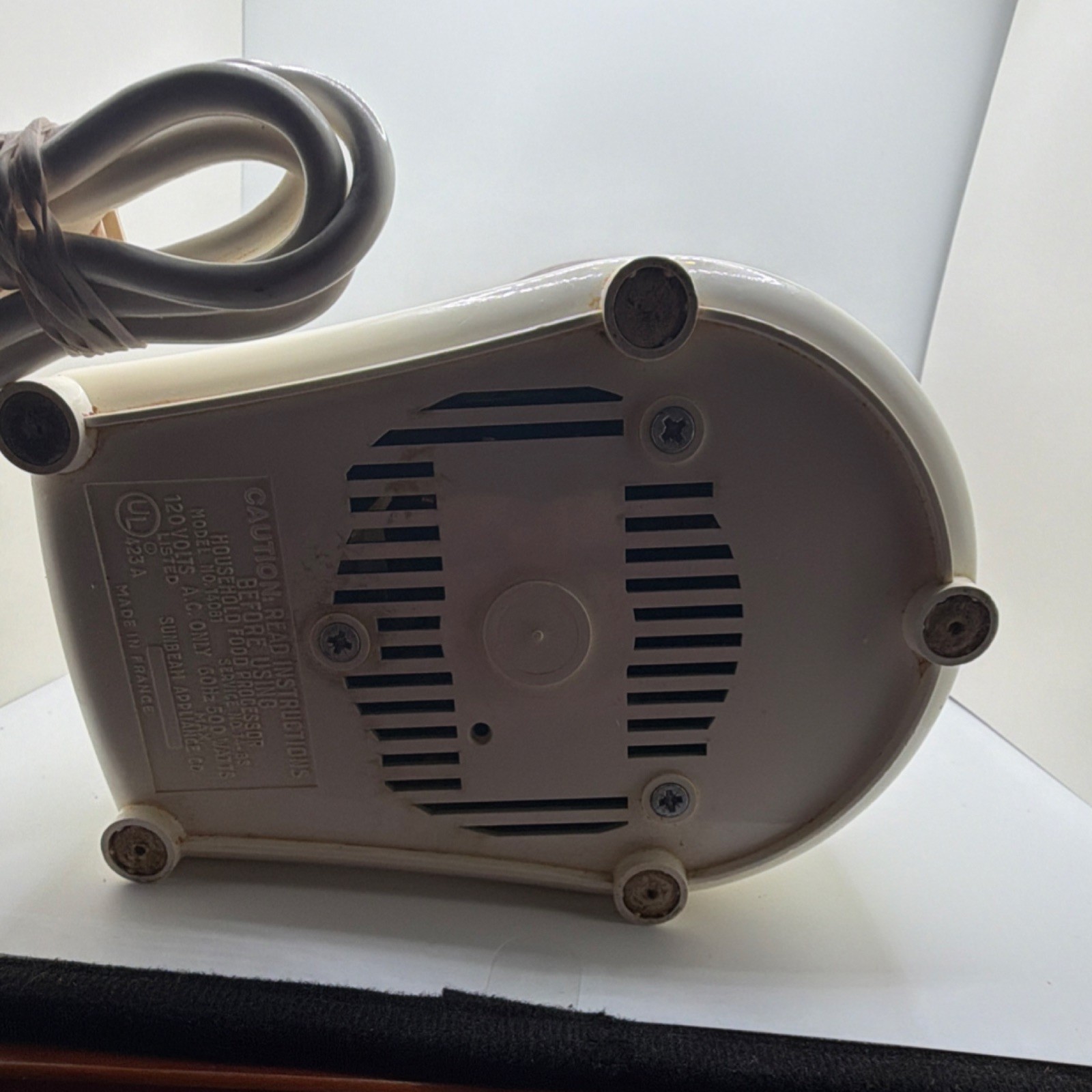 Sunbeam Oskar 14081 Mini Food Processor 50W Safety Lock Chop France Made TESTED