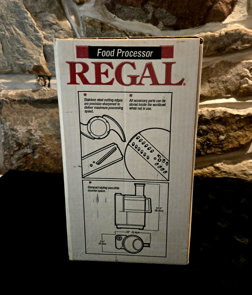 Vintage Regal Food Processor NEW Unopened V813SB Brand New