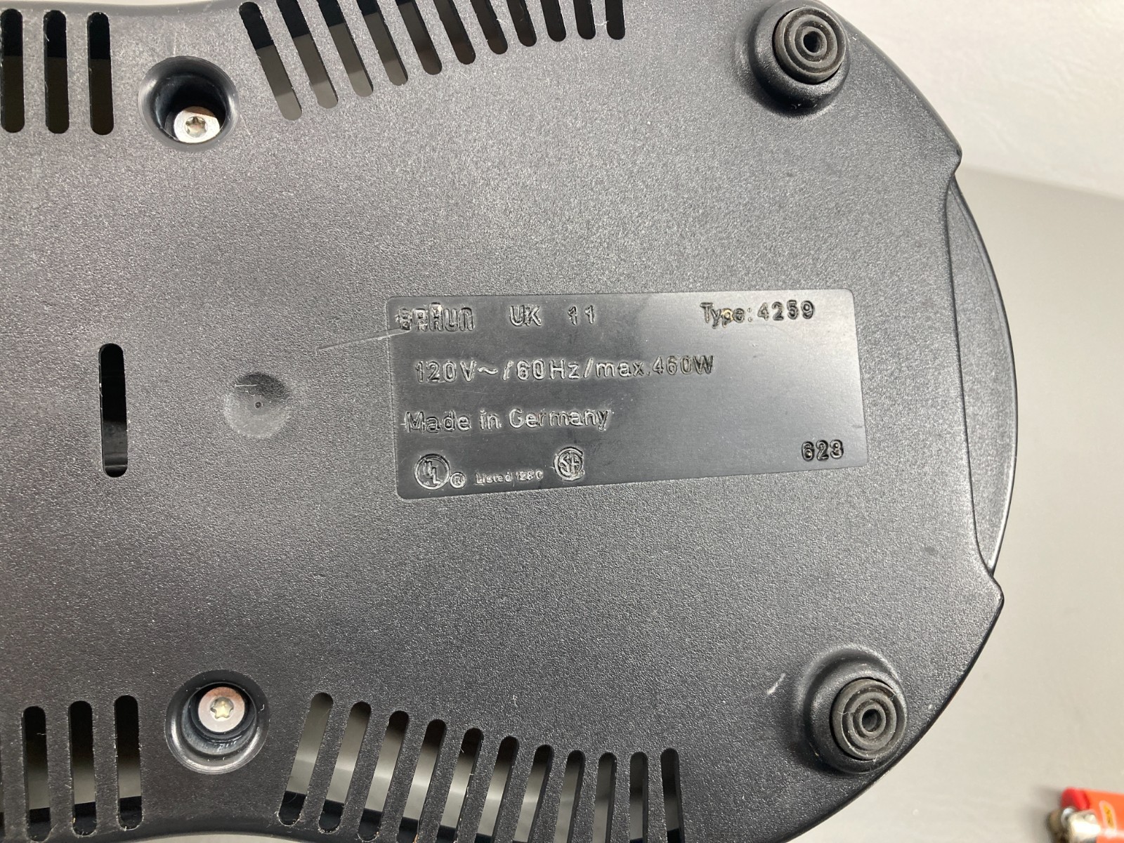 Braun Multipractic Food Processor Model 4259 Base Motor