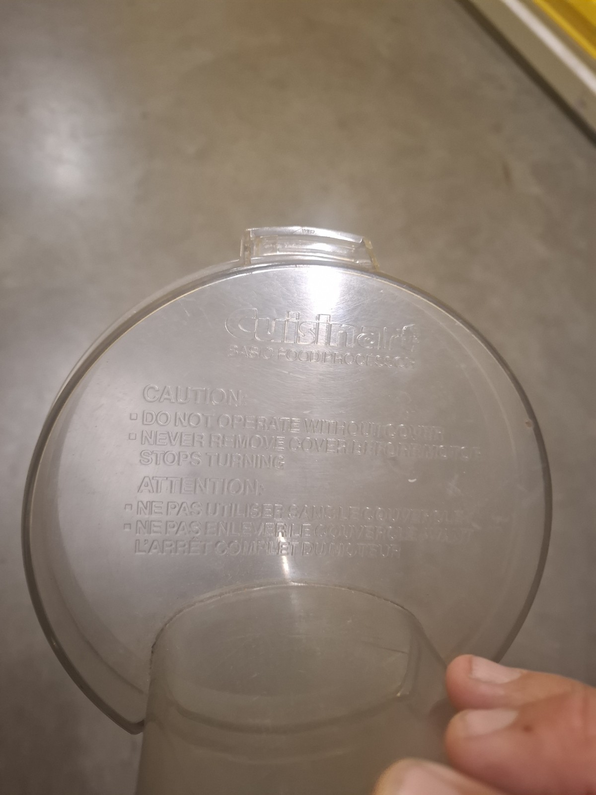Cuisinart Food Processor DLC-10 Replacement Part LID COVER ONLY DLC-117BGTX