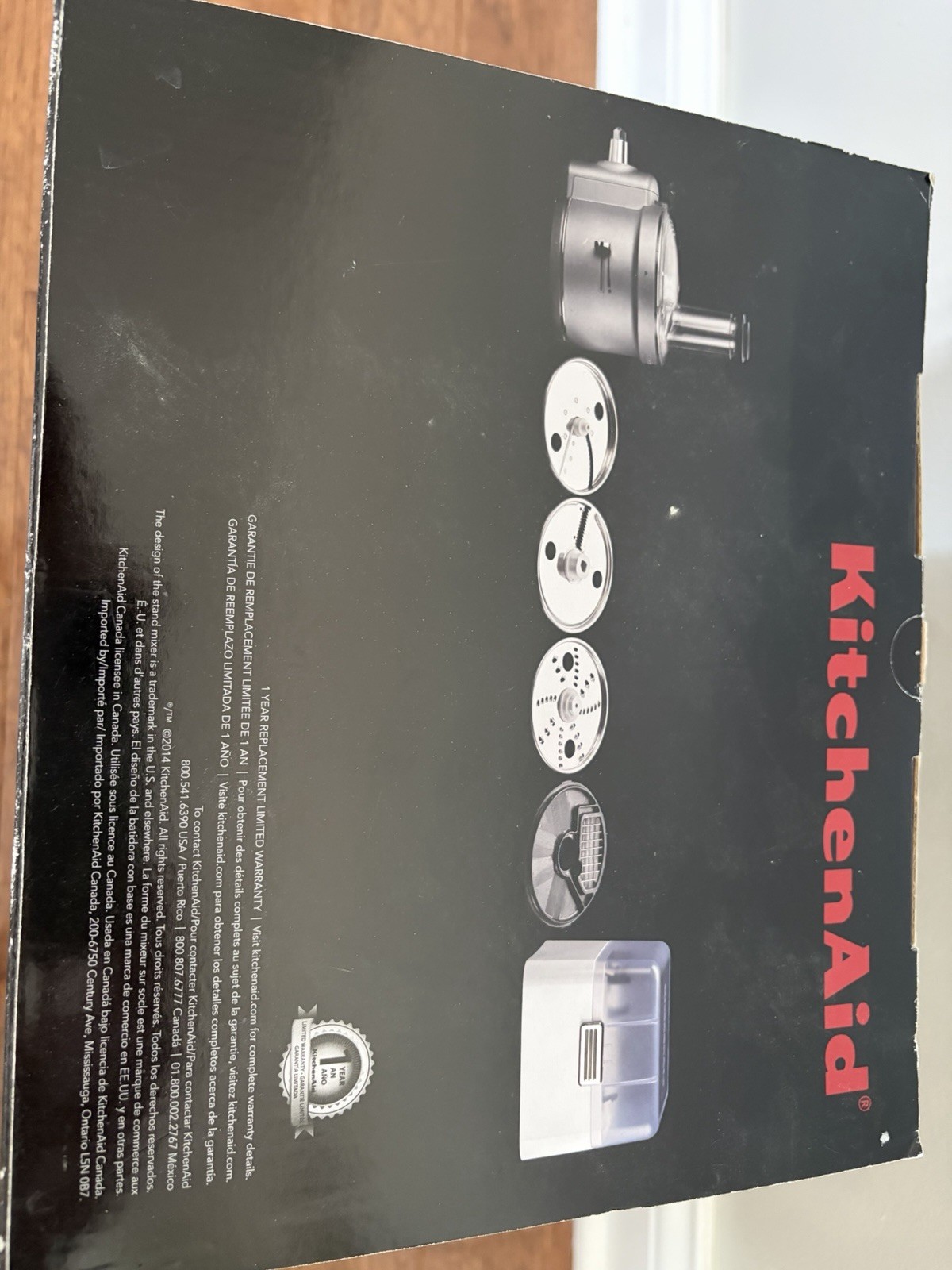 KitchenAid KSM2FPA Food Processor Attachment + Dicing Kit + Case – Used Twice