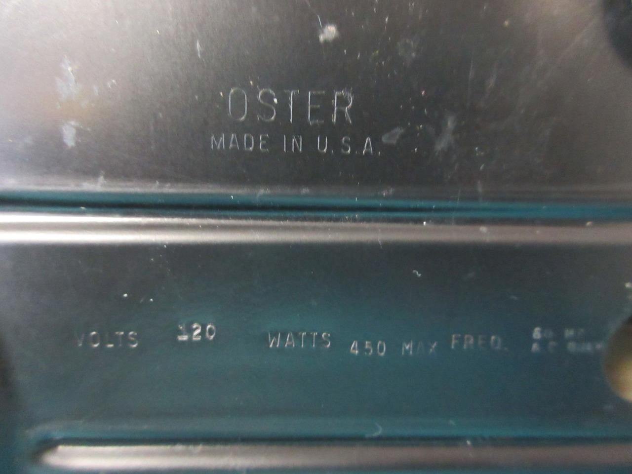 VINTAGE OSTER KITCHEN CENTER 10 SPEED MIXER BLENDER FOOD PROCESSOR W/4 BLADES