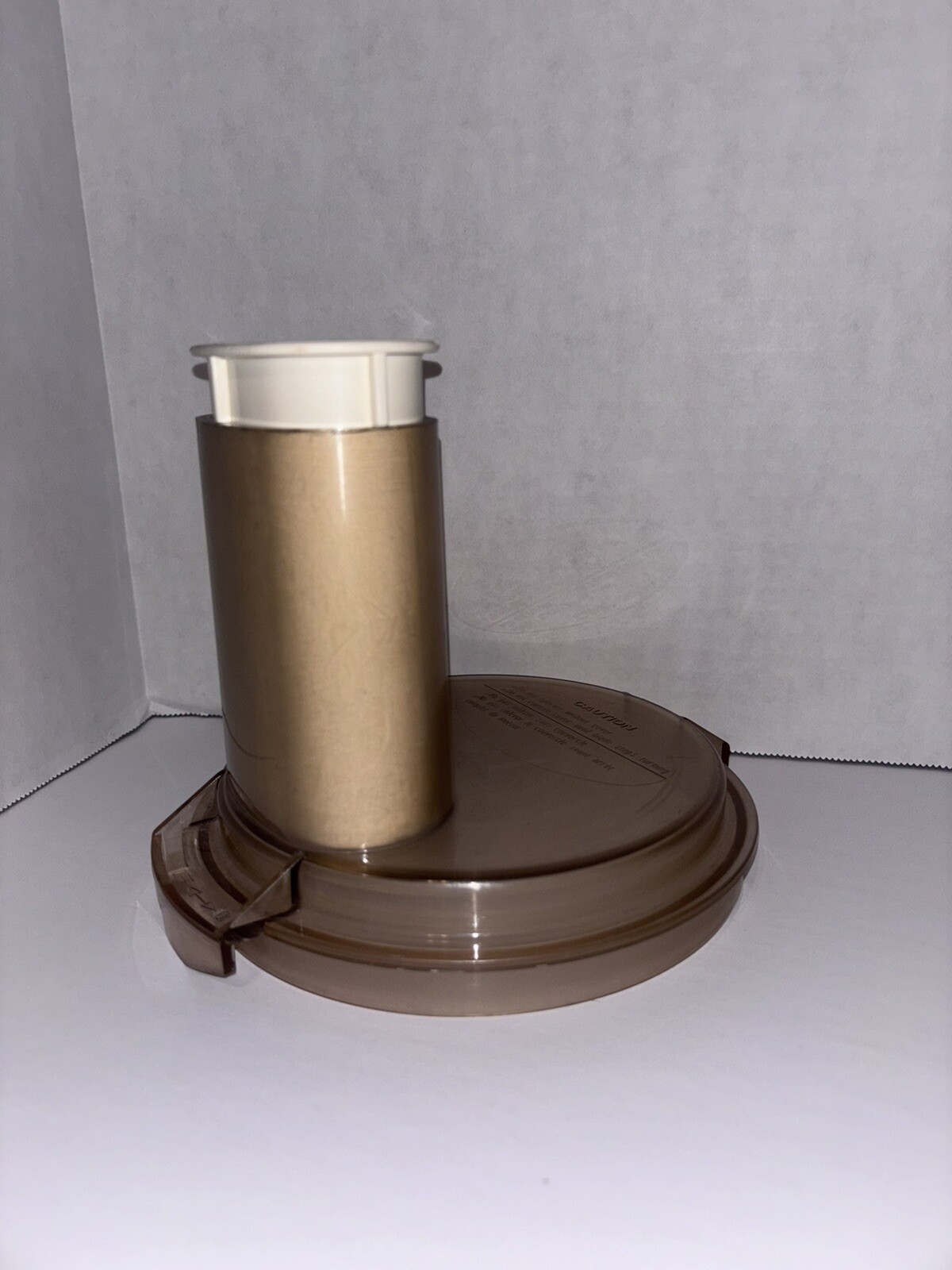 Robot Coupe Food Processor RC-2B Work Bowl Lid Amber Genuine France With Pusher