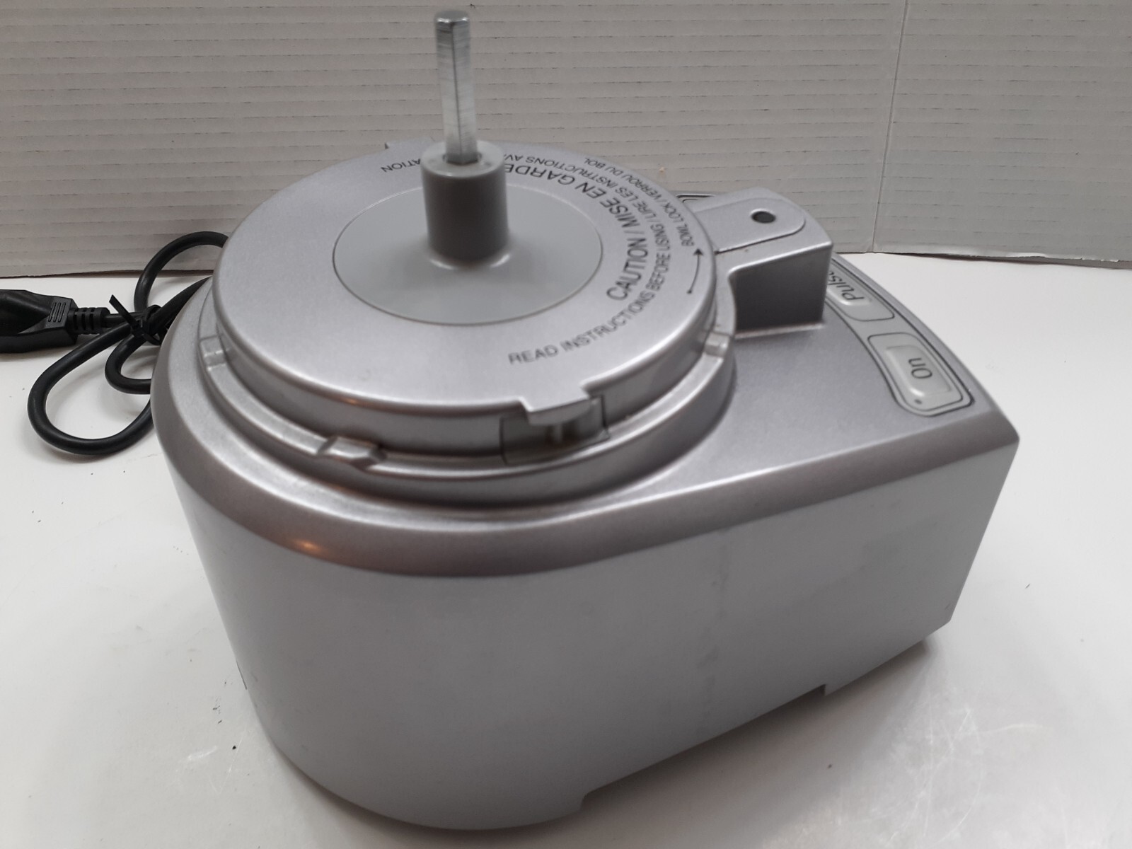 Cuisinart MFP-108 Elite Series Motor Base Only Replacement Part Silver Tested