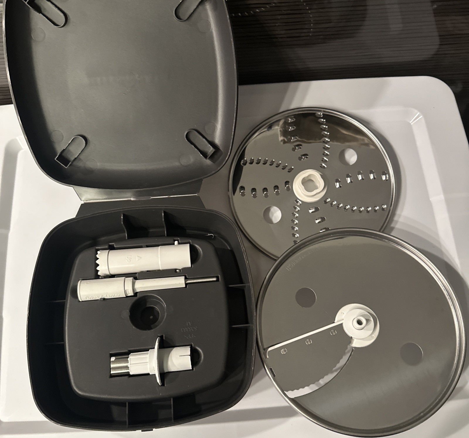 KitchenAid Food Processor Slicing Disc Set w/ Case –Very Good See Description