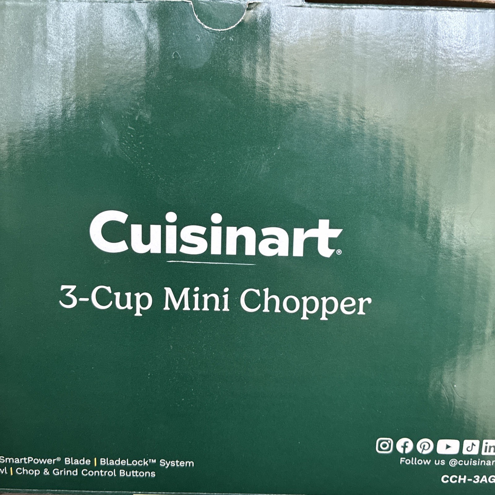 NEW Cuisinart 3-Cup Mini Chopper (Anchor Gray), CCH-3AG NIB
