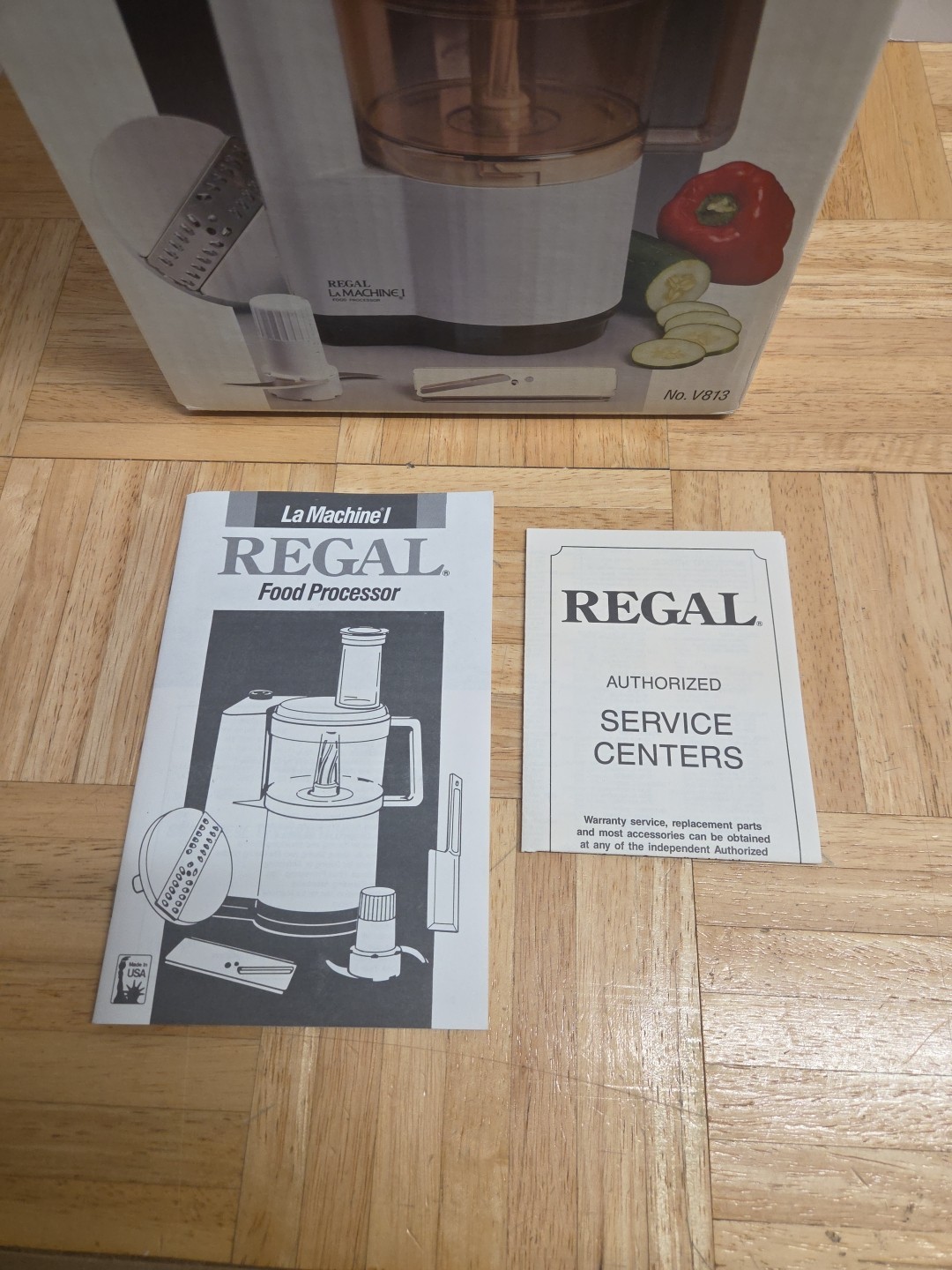 ​Vintage Regal La Machine I Food Processor Model V813 – NEW Open Box – NOS