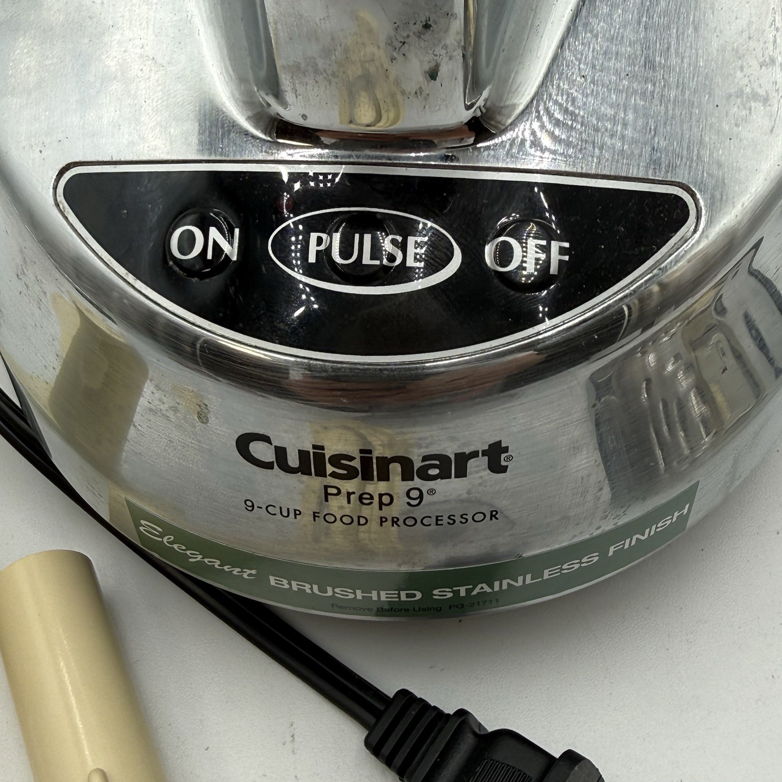 Cuisinart Prep 9 Cup Food Processor Brushed Stainless Finish Tested Working