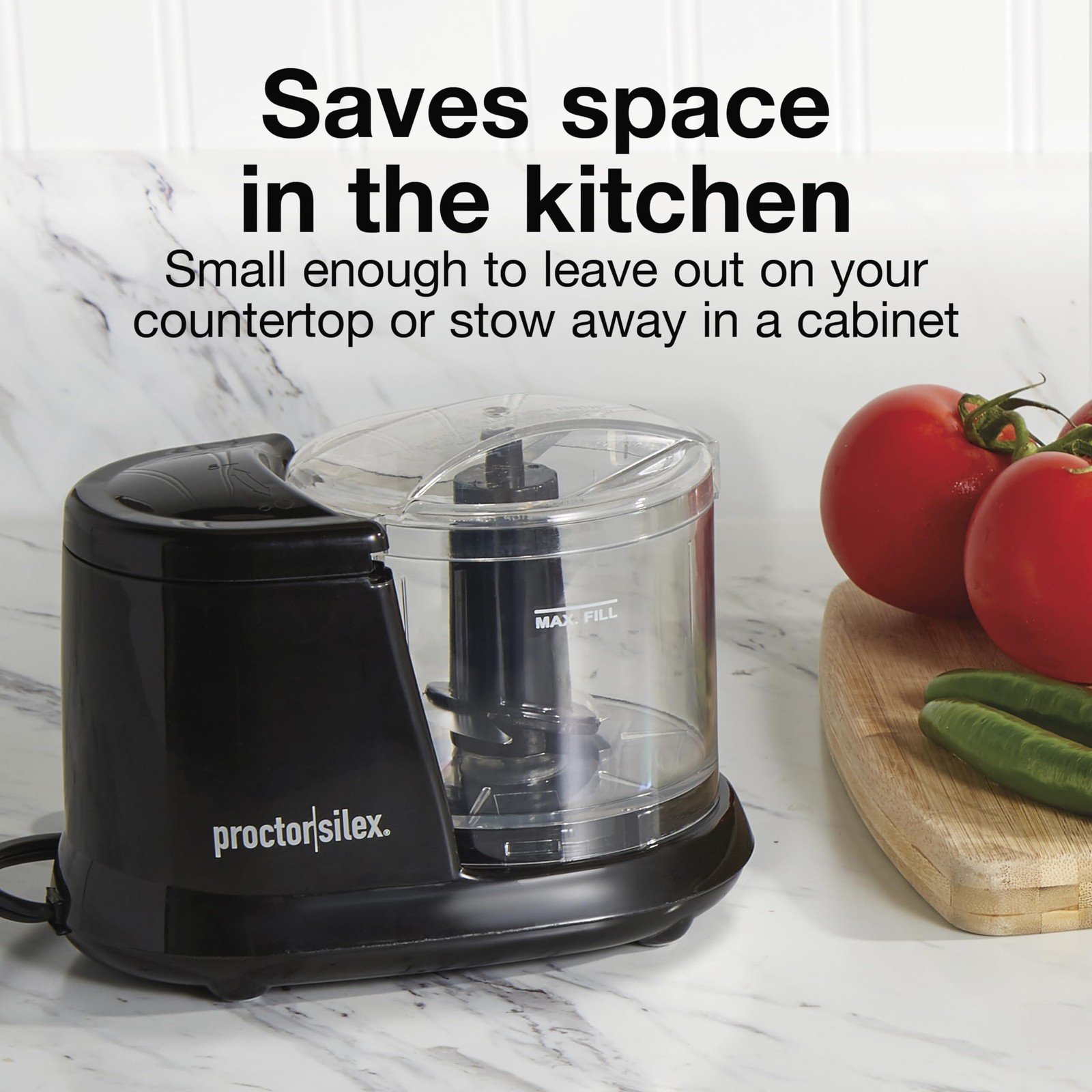 Proctor Silex Durable Electric Vegetable Chopper Mini Food Processor For