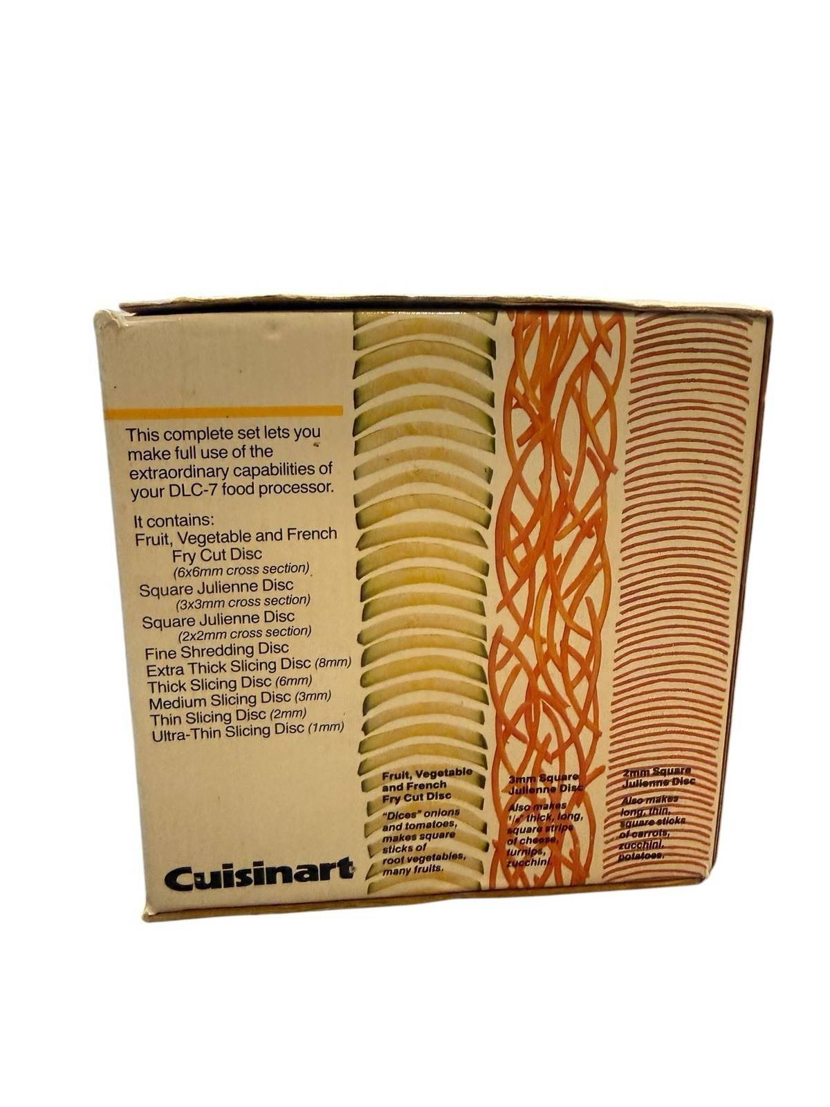 Cuisinart Complete DLC-7, 9 disc set Made in Japan DLC-070 Discs Open Box