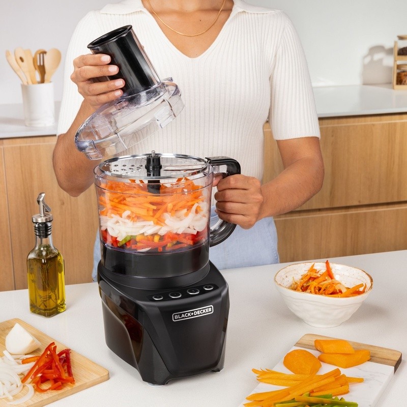 Easy Assembly 8-Cup Food Processor 850W Dual Speed Stainless Steel Blade New
