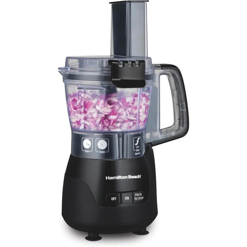 Stack & Snap 4-Cup Mini Food Processor Vegetable Chopper 250 Watts, for Slicing