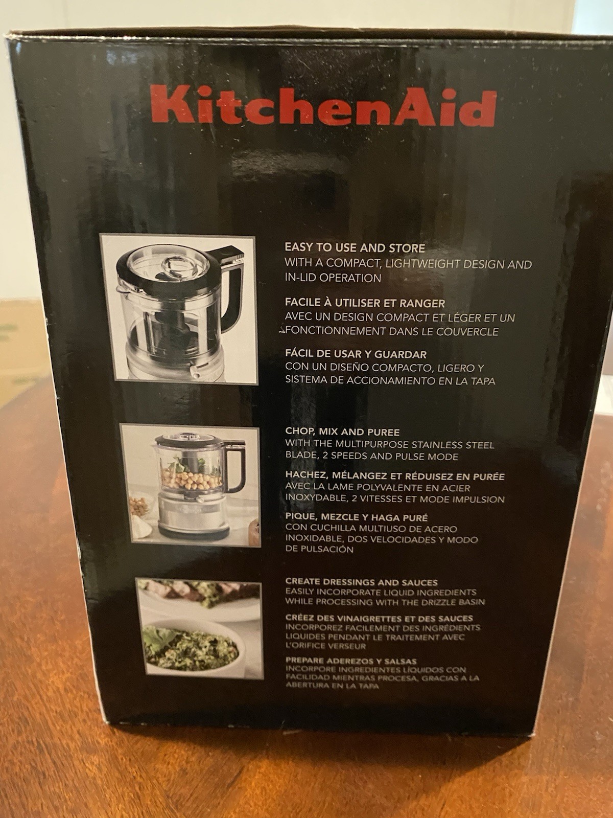 KitchenAid KFC3516CU 3.5 Cup Mini Food Processor – Contour Black