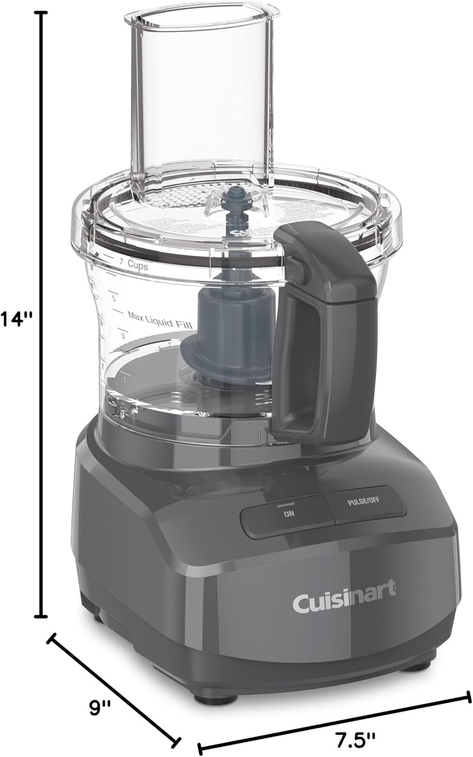 Cuisinart 7-Cup Universal Blade Chopping Mixing Food Processor Anchor Gray