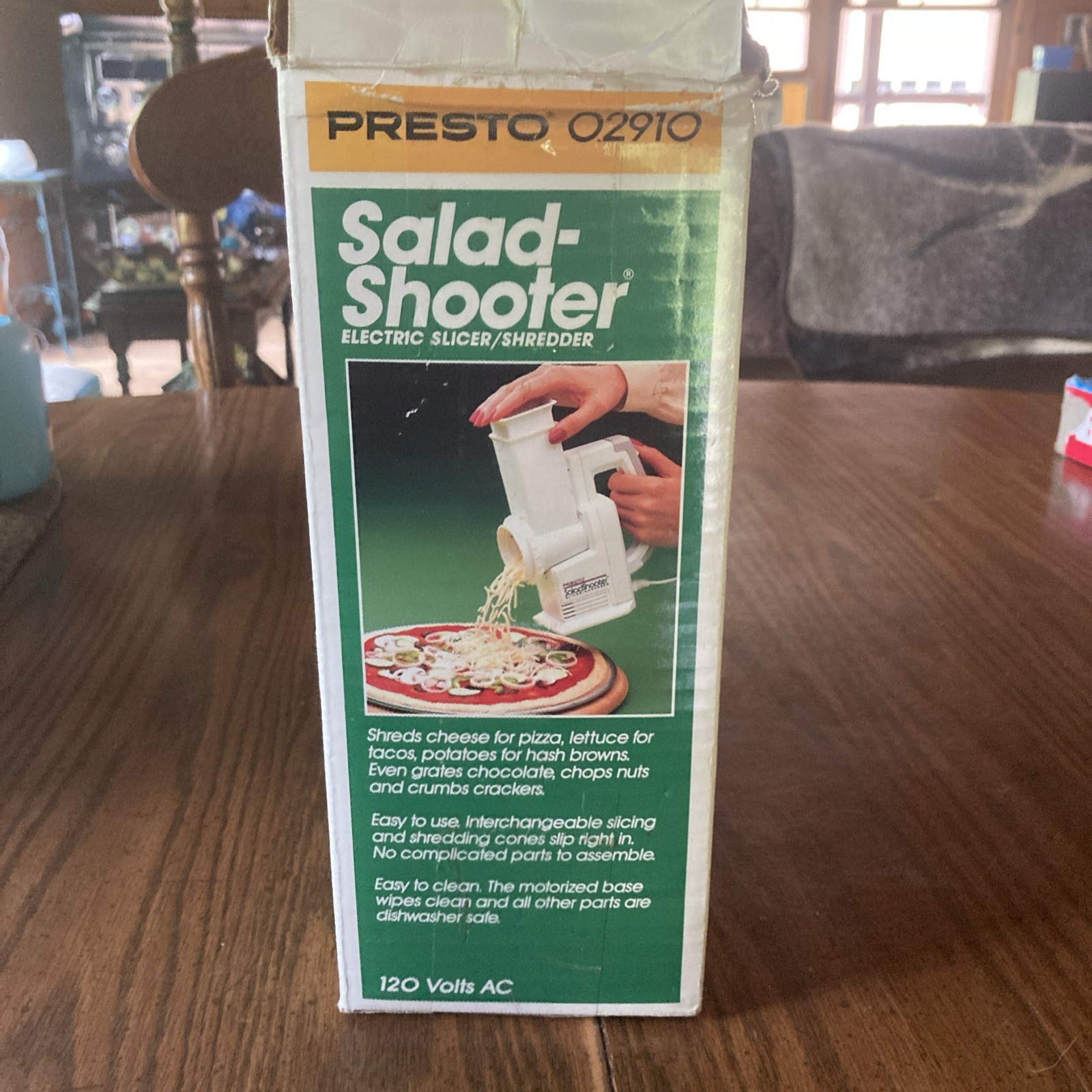 Vintage PRESTO 02910 Salad Shooter Electric Slicer Shredder TESTED and WORKs