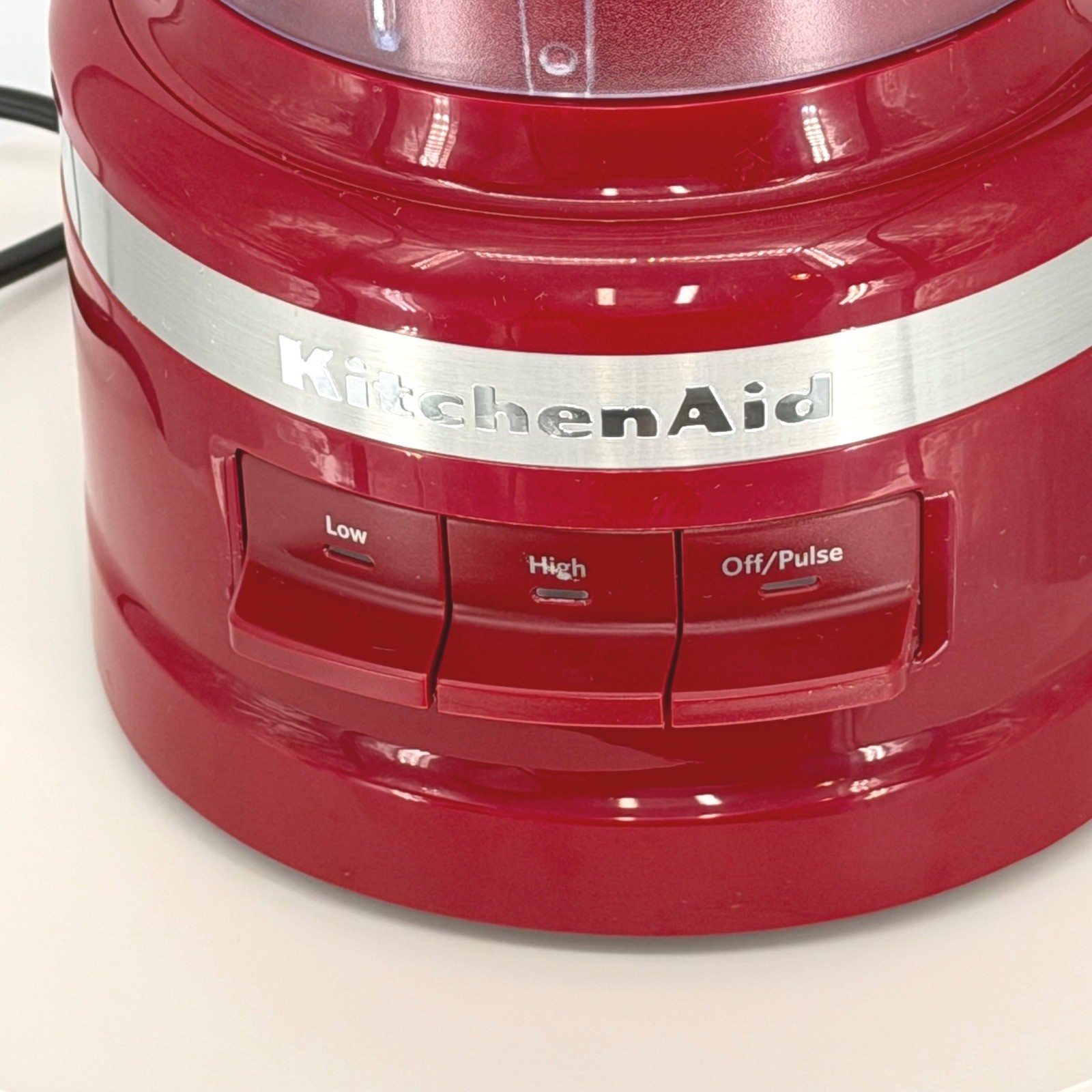 KitchenAid 7 Cup Food Processor Red Electric Compact Base With Lid 96-05