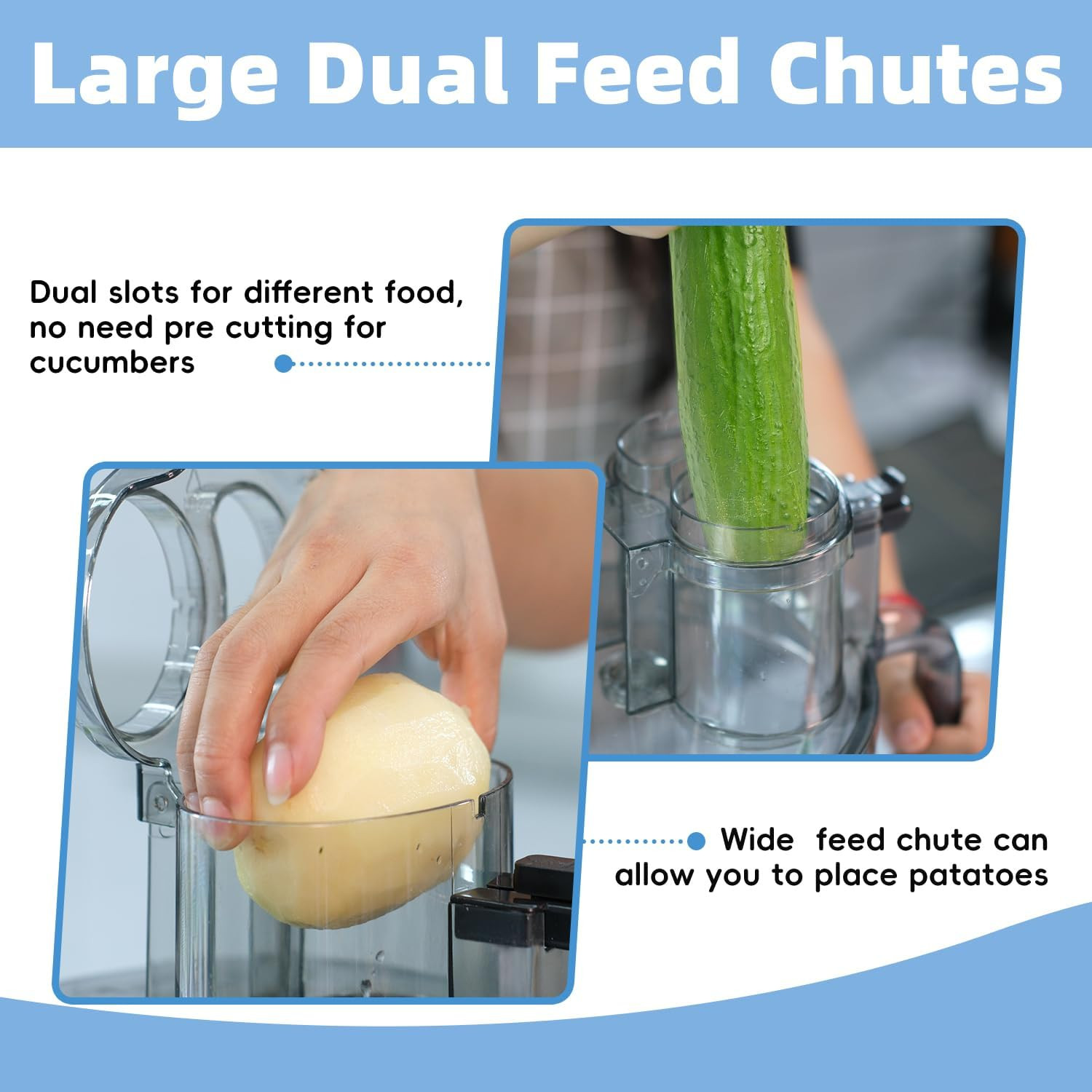 14-Cup French-Fry-Cutter Storage-Drawer Food-Processor – XL Bowl, Large Chute &