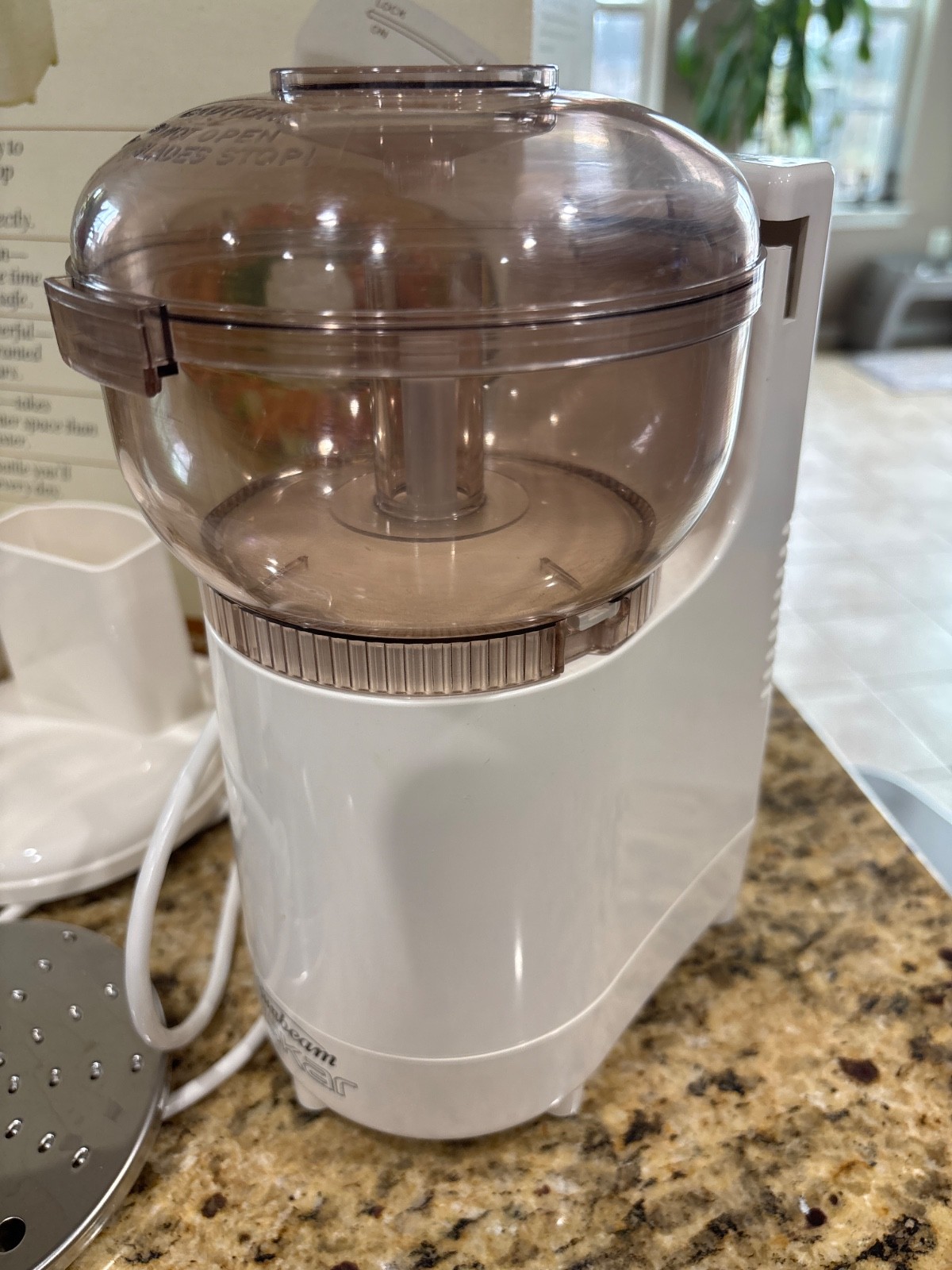 Vintage Sunbeam Oskar Food Processor 14081 Complete With Accessories Works