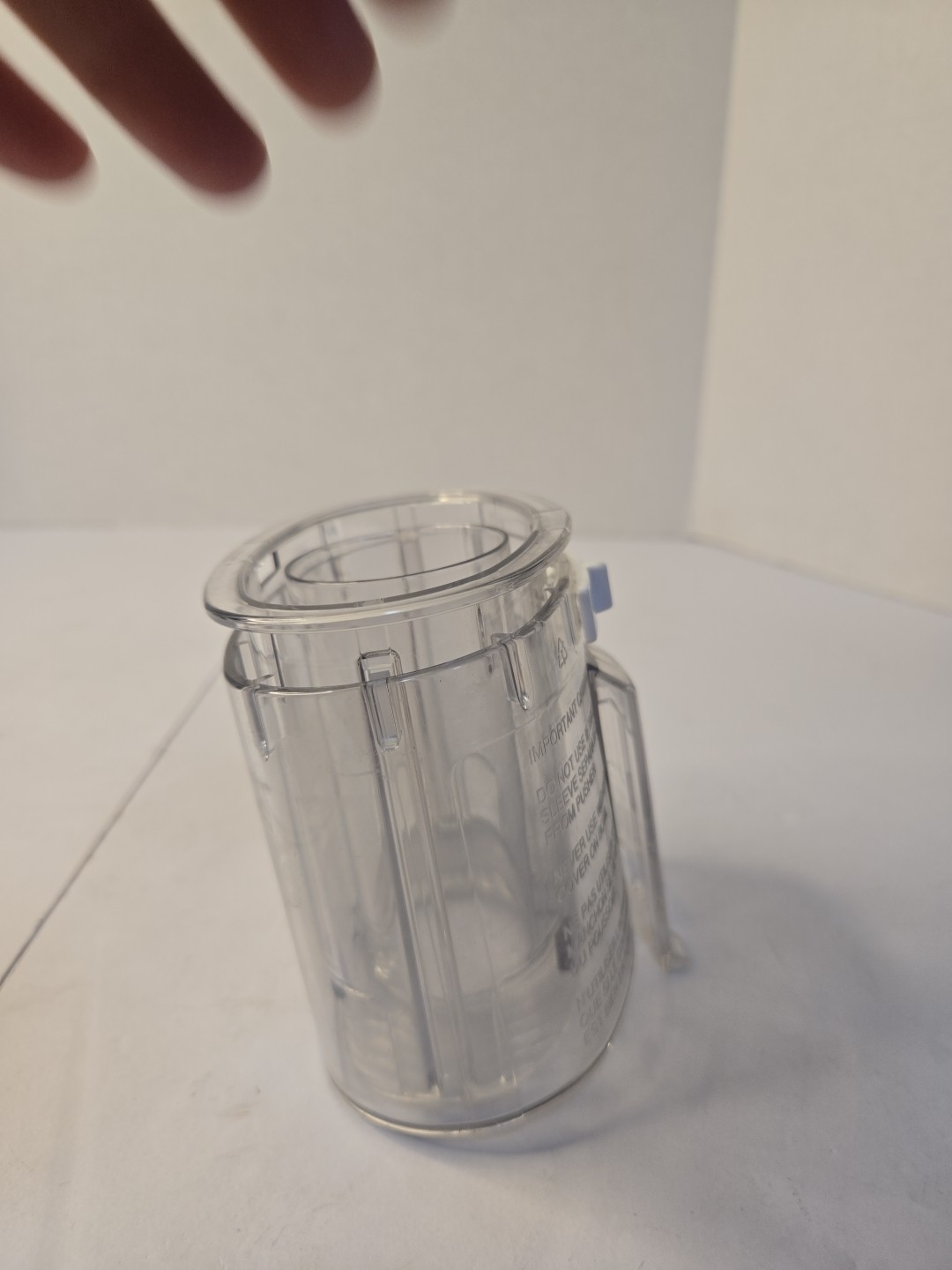 Cuisinart DLC-10 Lid Chute Pusher Replacement Parts 117BGTX Food Processor