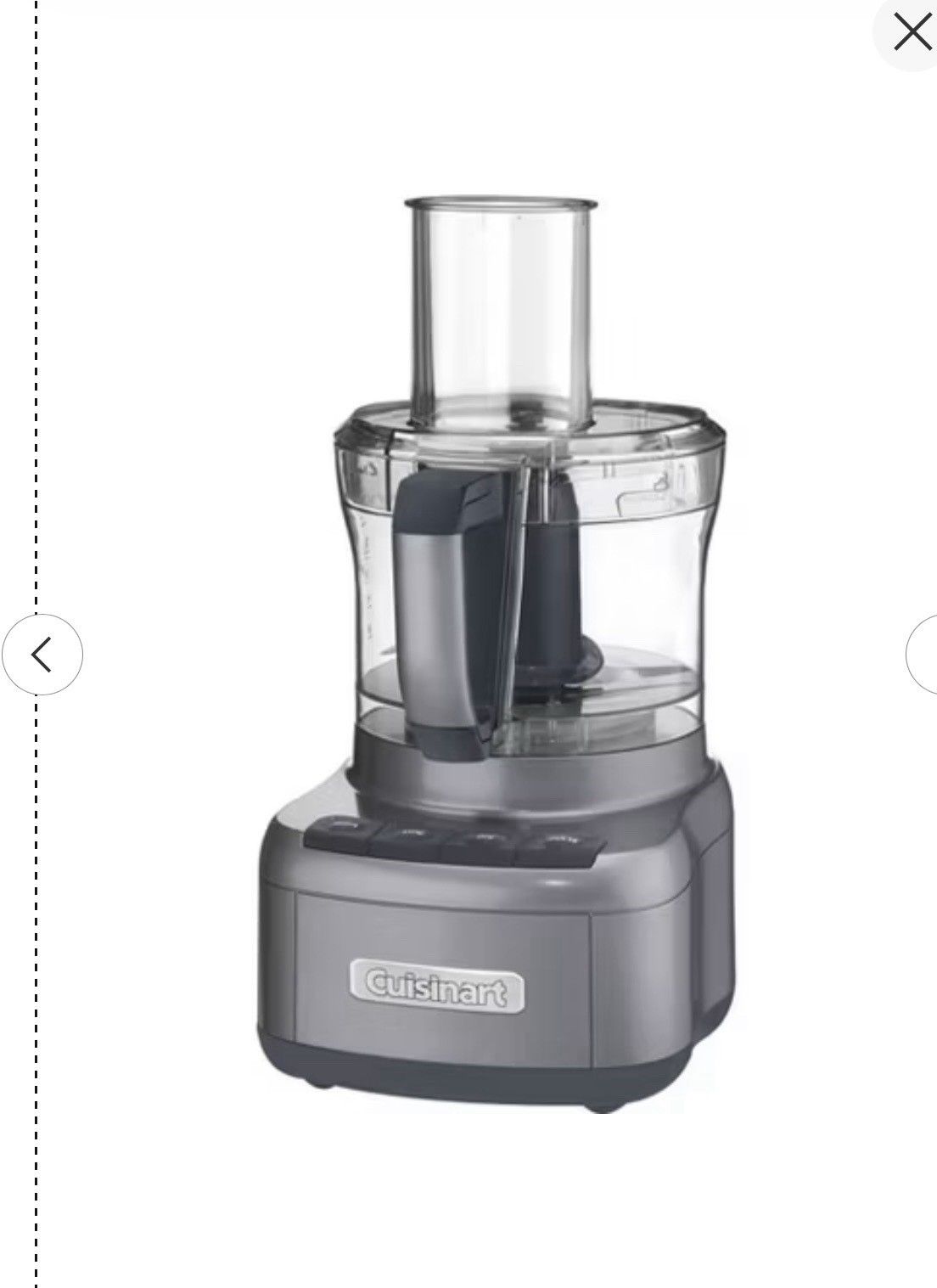 Cuisinart CFP-8BK 8-Cup Food Processor Stainless/Black 120V 350W Never Used