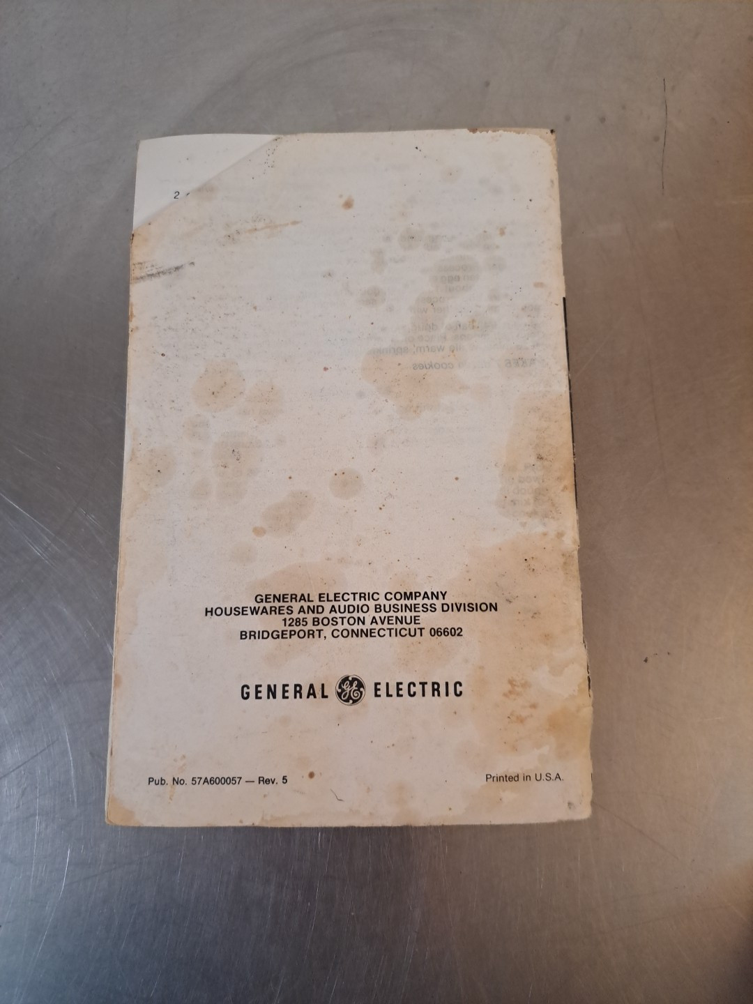 Vintage GE General Electric Food Processor Model FP1 4200 User Manual Recipes