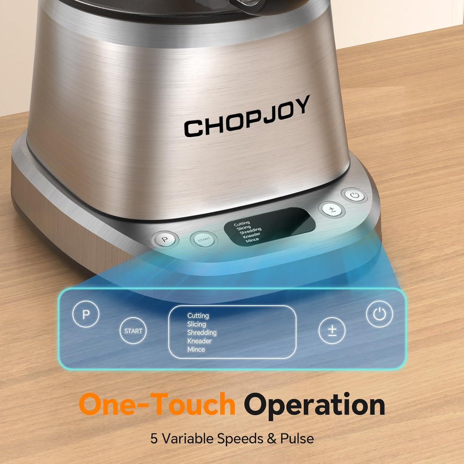 7-In-1 Professional Food Processor, 800W Powerful Electric Vegetable Chopper, 14